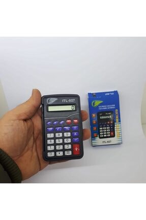 Mini Hesap Makinesi - Kapaklı - Küçük Boy Hesap Makinası Image 1