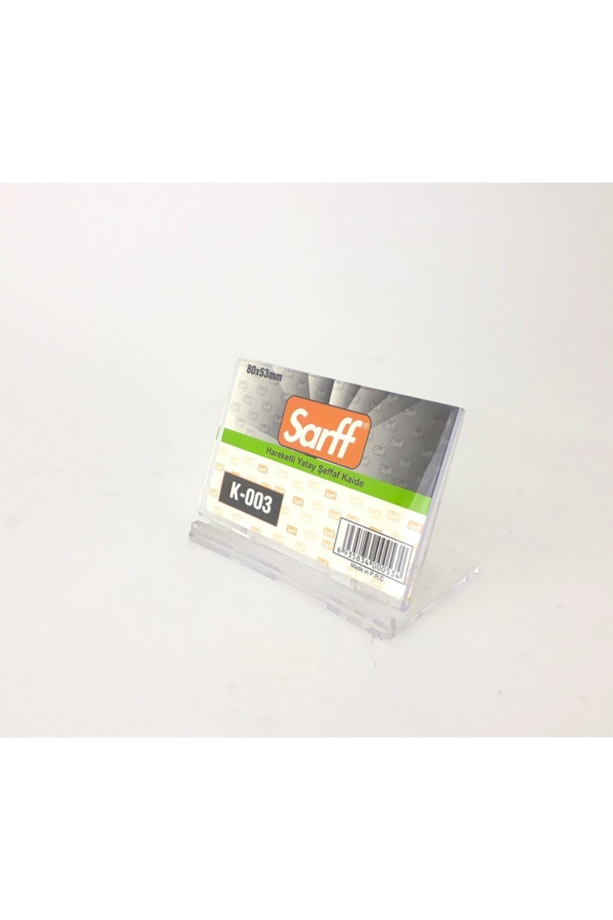 SARFF Hareketli Şeffaf Kaide 80x53 mm Broşürlük K-003