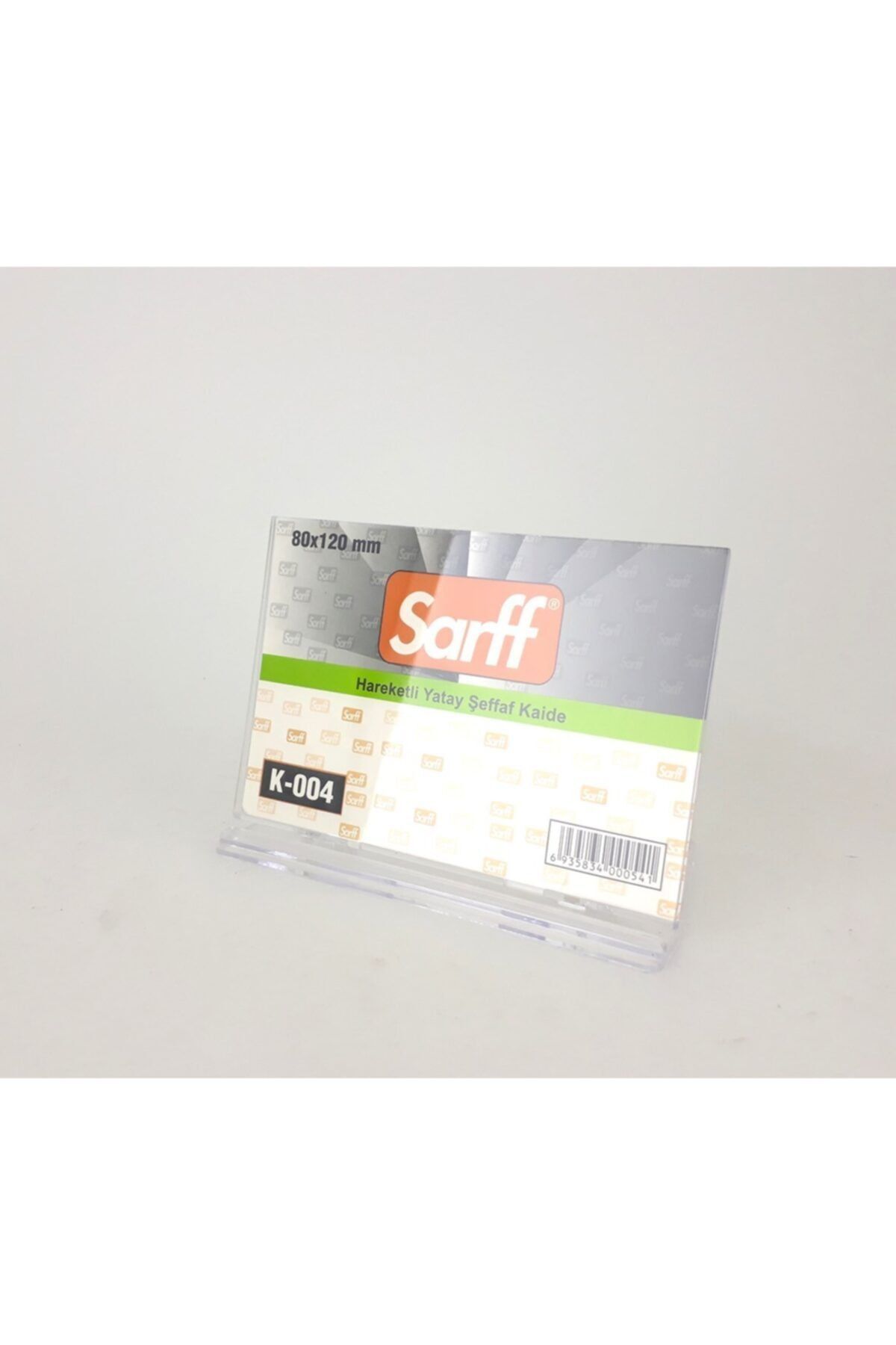 SARFF Sarf Hareketli 80x120  mm Şeffaf Broşürlük K-004