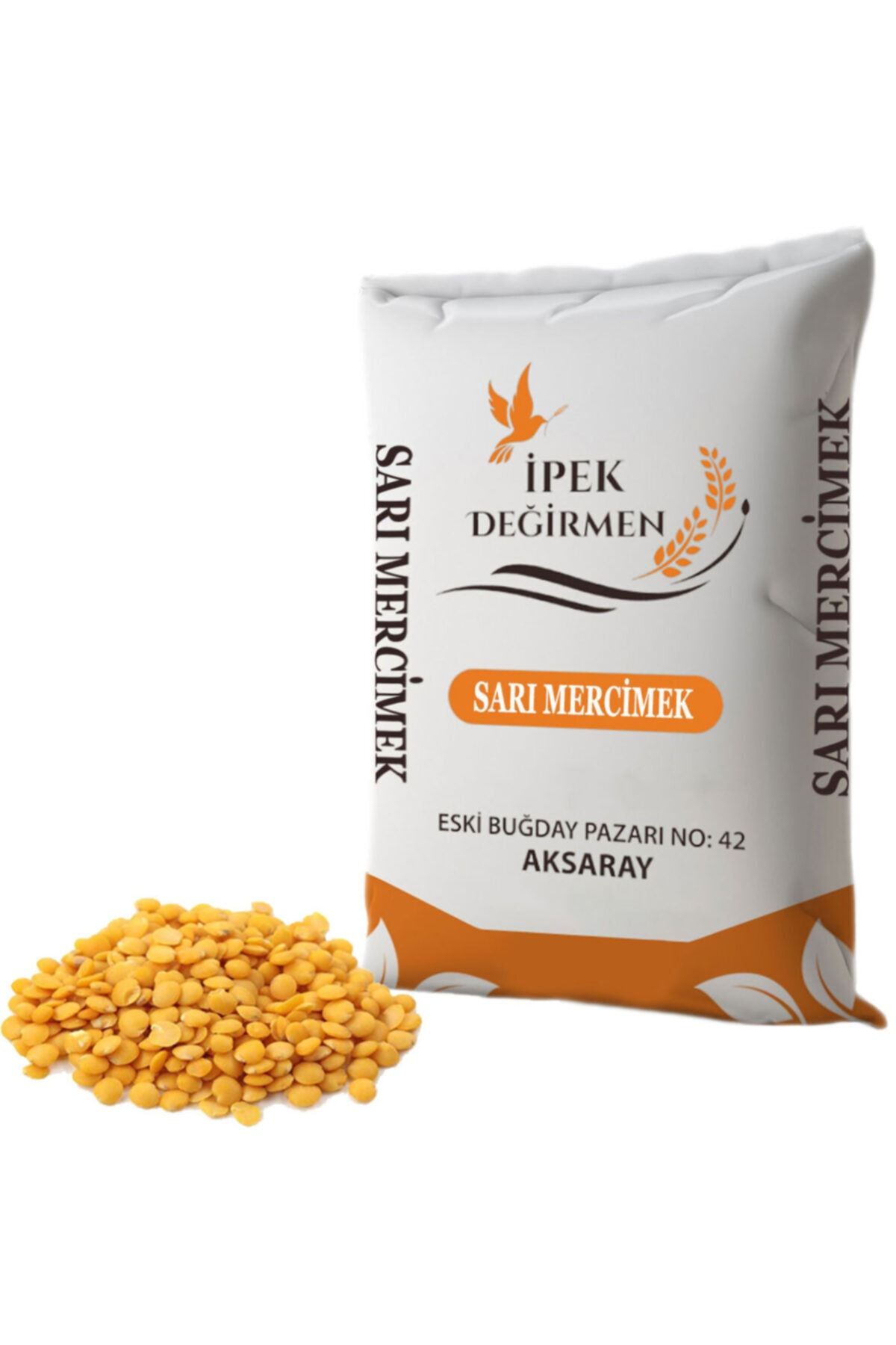 İpek Değirmen 3 Kg Yerli Sarı Mercimek Yüksek Proteinli Köy Mercimeği