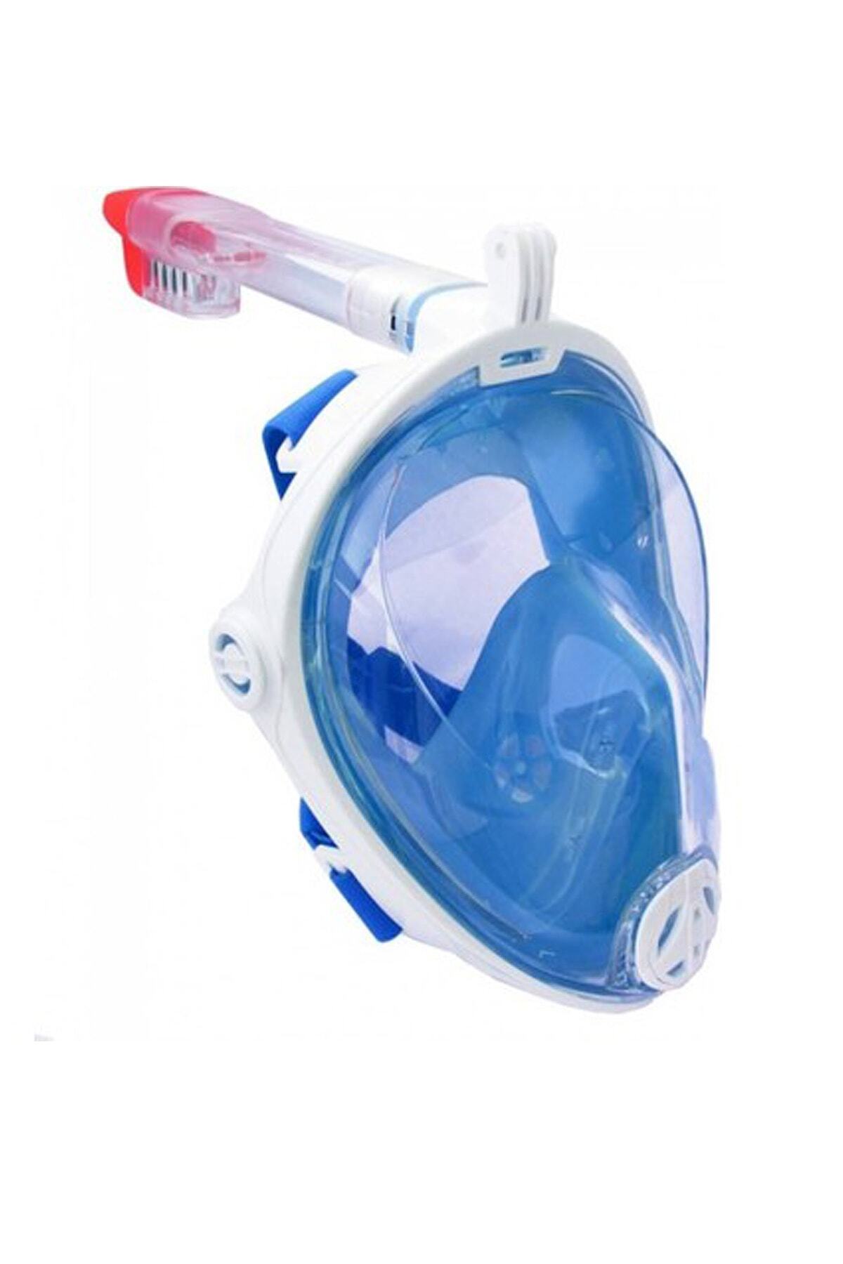 AVESSA Tam Yüz Maske Dalış Maskesi Mavi Xs