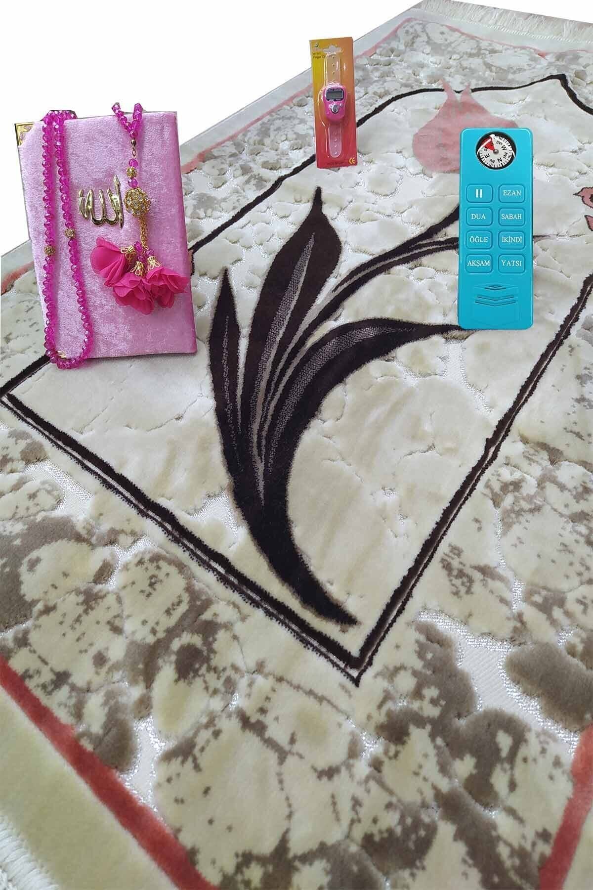 hennadibace Namaz Öğreten Sesli Seccade Cihaz Seti Pembe