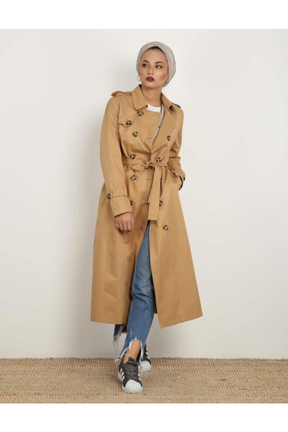SİNDAL Trençkot 4-60994 Classıc - Camel