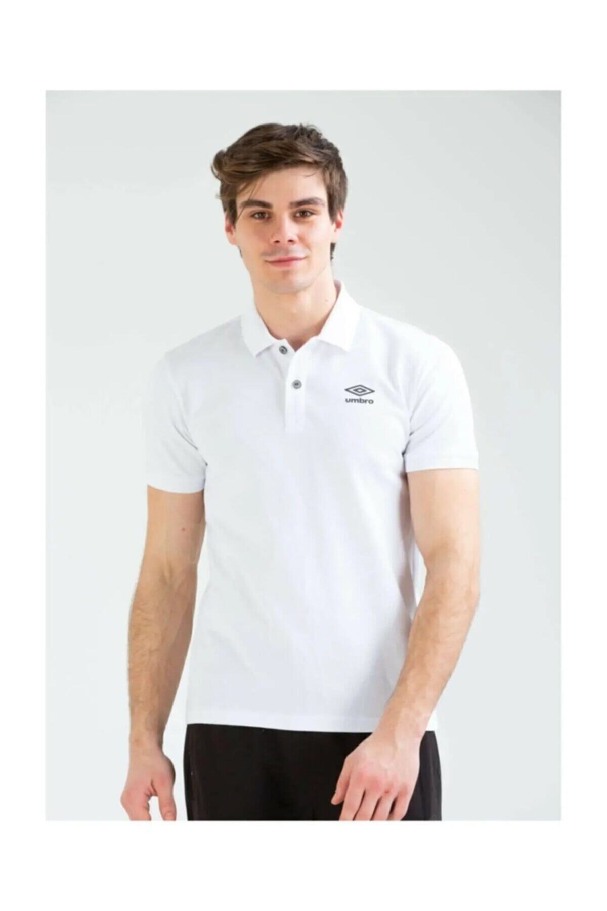 UMBRO Erkek Beyaz Polo Yaka T-shirt Tf-0057 Bath Polo Tf-0057