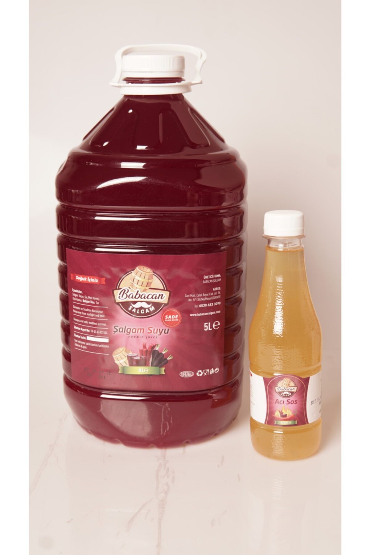 Babacan Şalgam 9 Litre (1 Adet 5 Lt. - 2 Adet 2 Lt.)