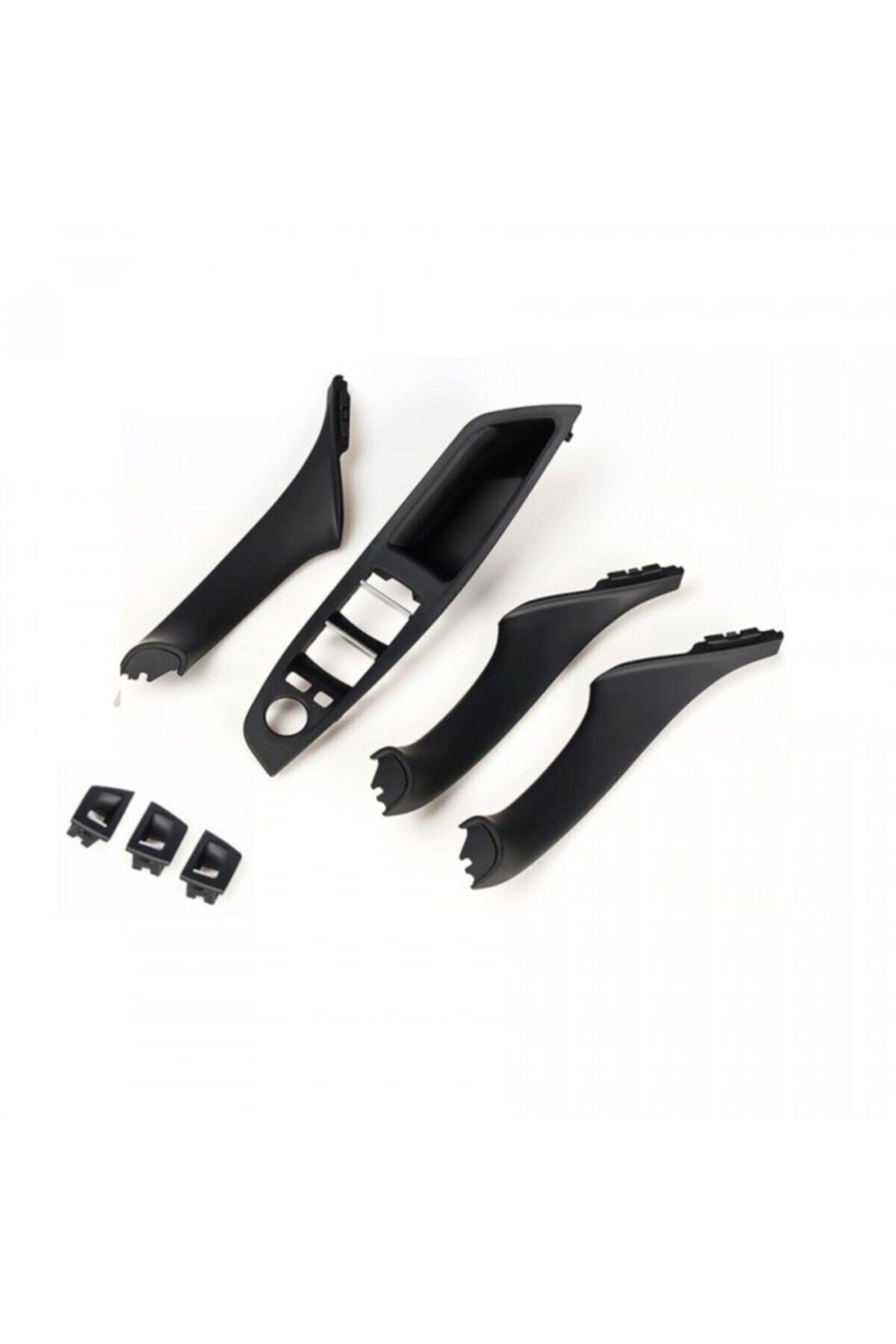 OEM Bmw F10 5 Serisi 2011-2016 Siyah Renk Iç Kapı Kolu Tutamağı Ve Cam Tuş Seti 7 Parça