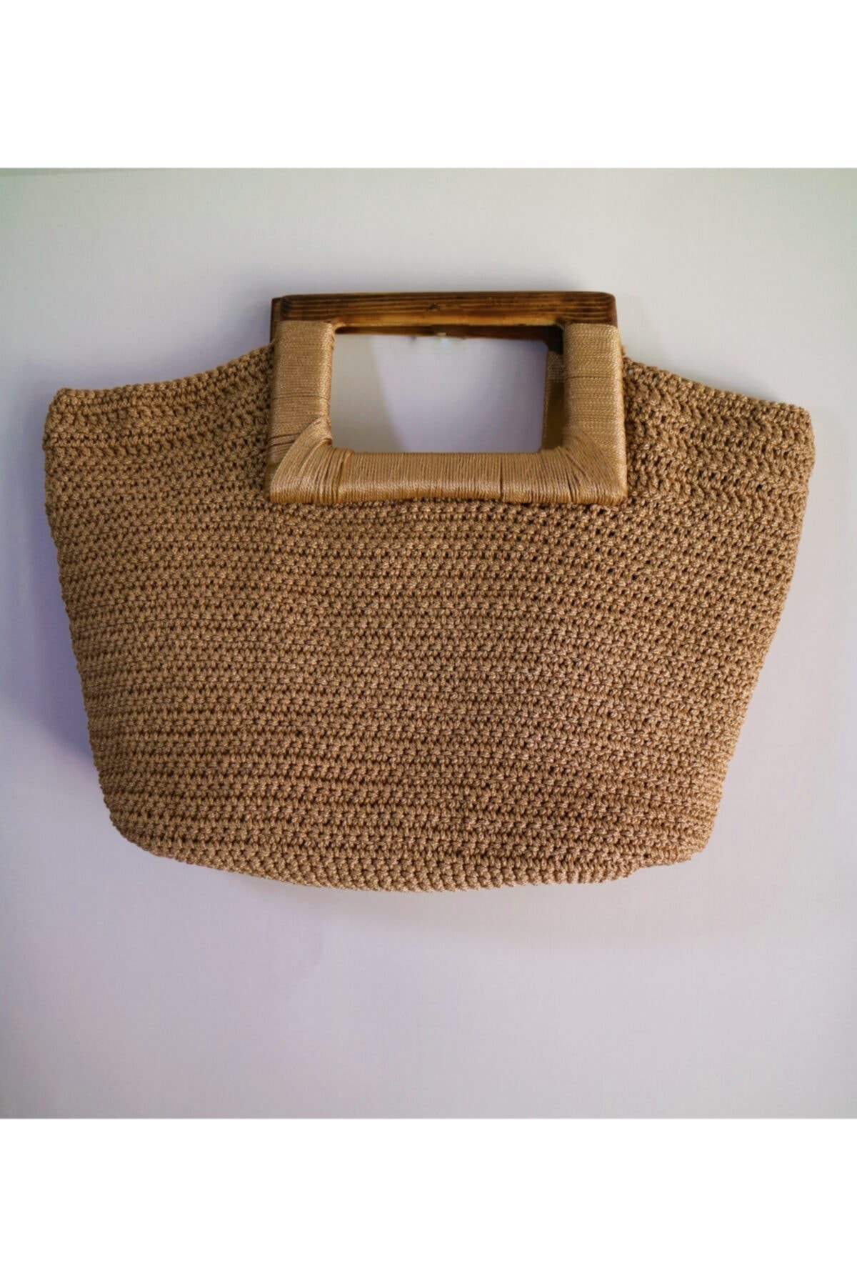 Street Bag Kadın Bej Özel Tasarım Plaj Çantası