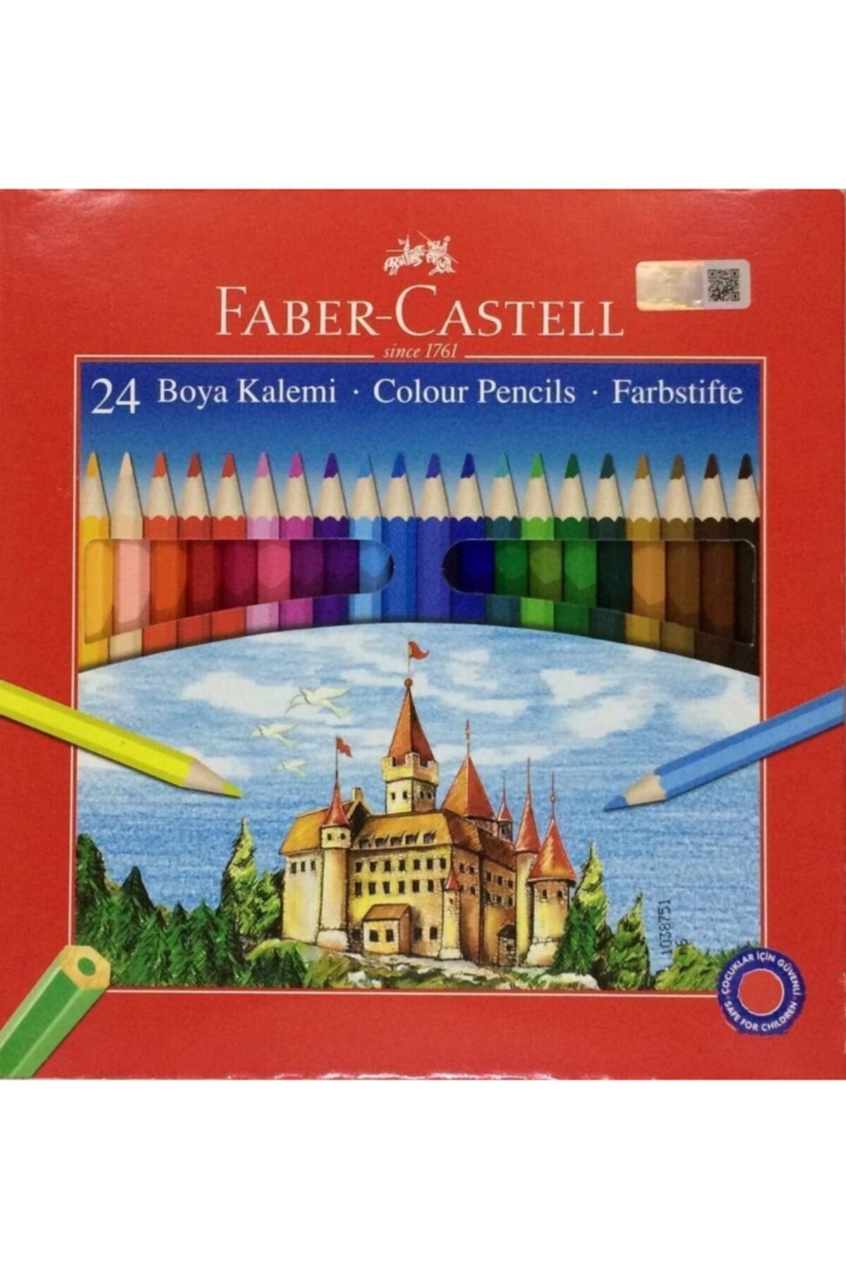 Faber Castell Karton Kutu Boya Kalemi 24 Renk