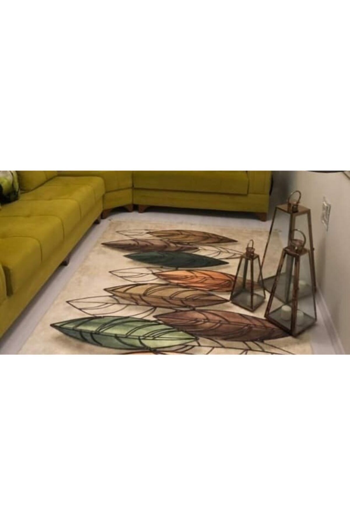 zem sonbahar tay tuyu kaymaz tabanli yikanabilir hali 160 x 230 cm fiyati yorumlari trendyol