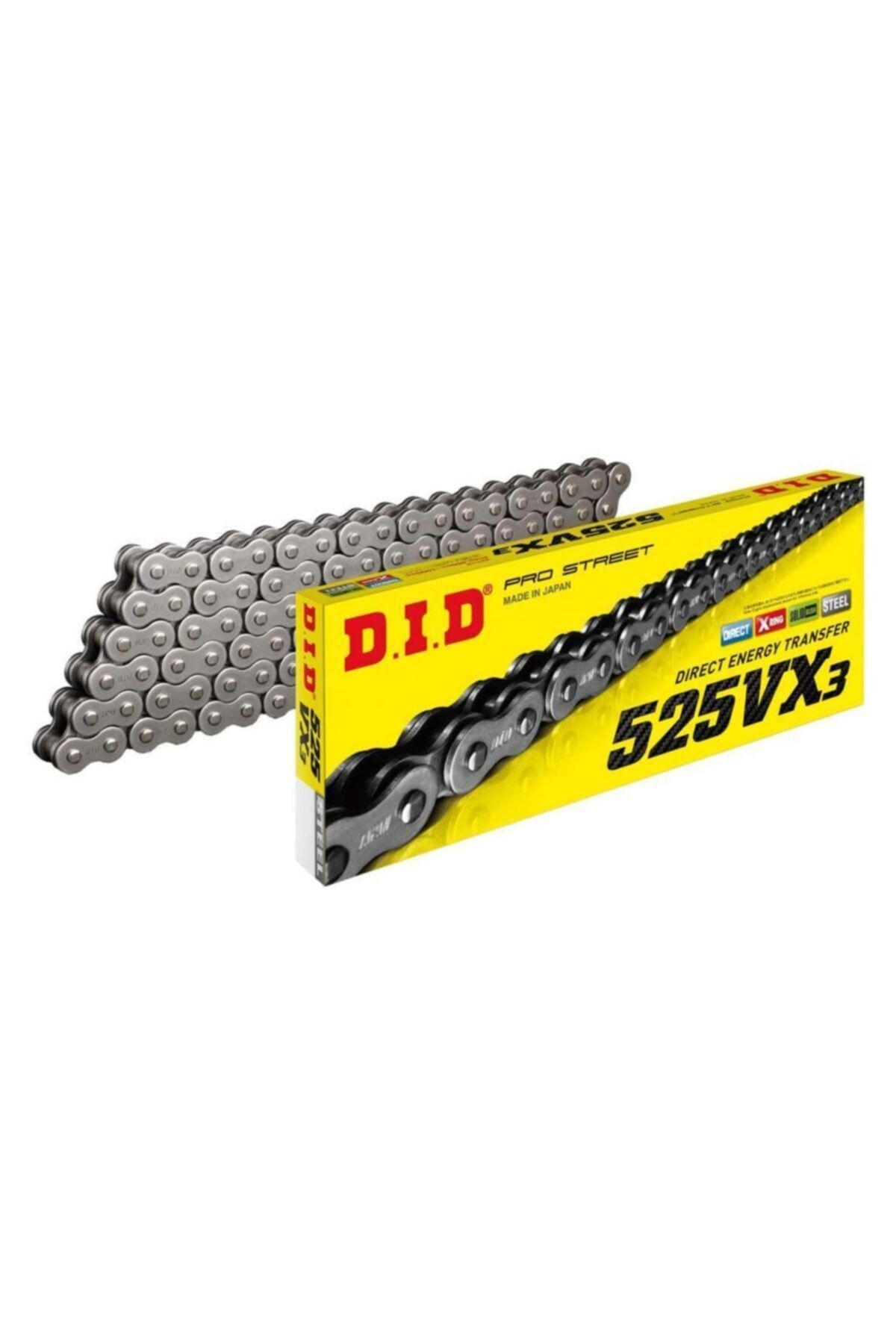 D.I.D Did 525 Vx3 110 Bakla Çelik Motosiklet Zinciri