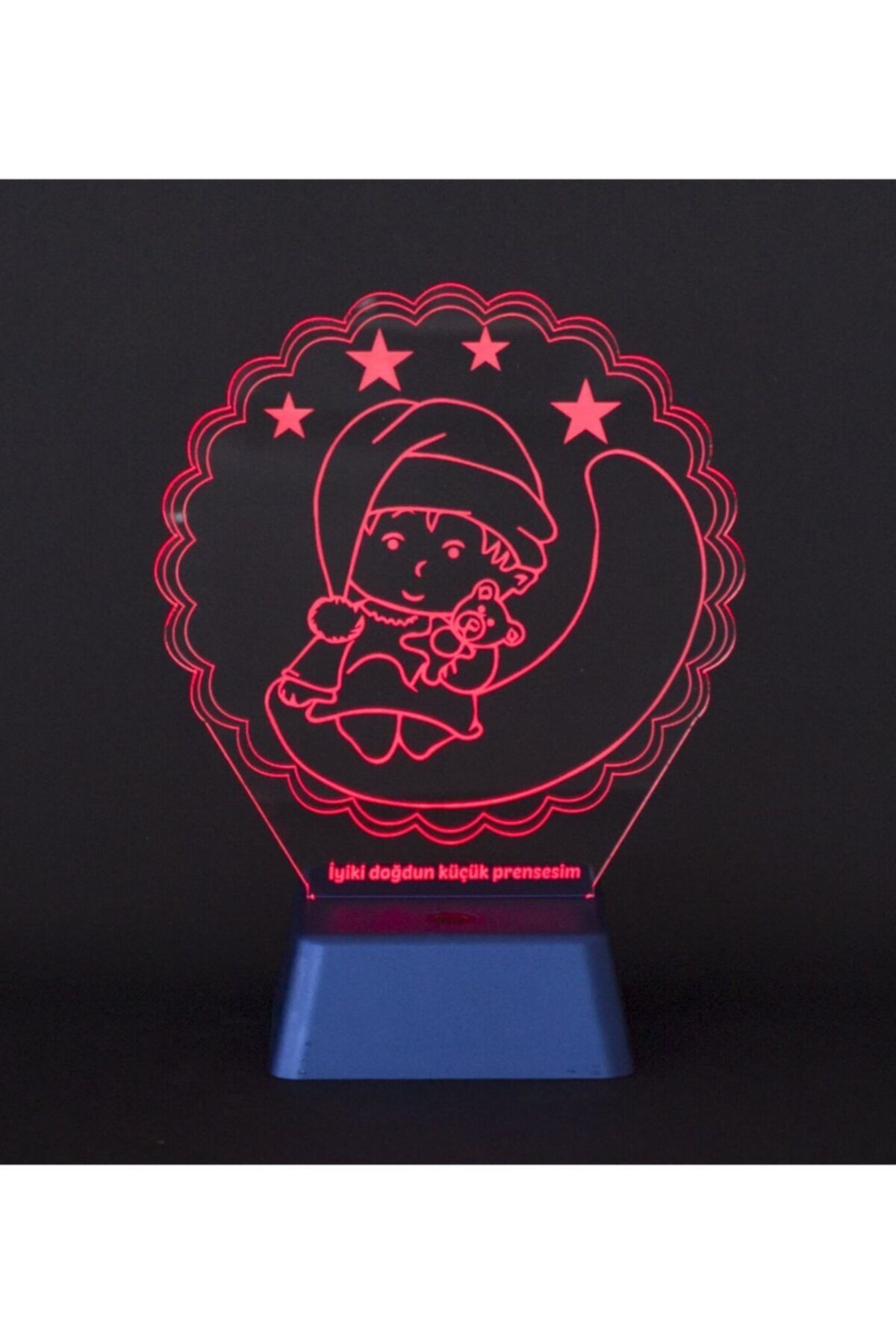3D Light Yeni Doğan Bebek Kişiye Özel 3 Boyutlu Led Lamba