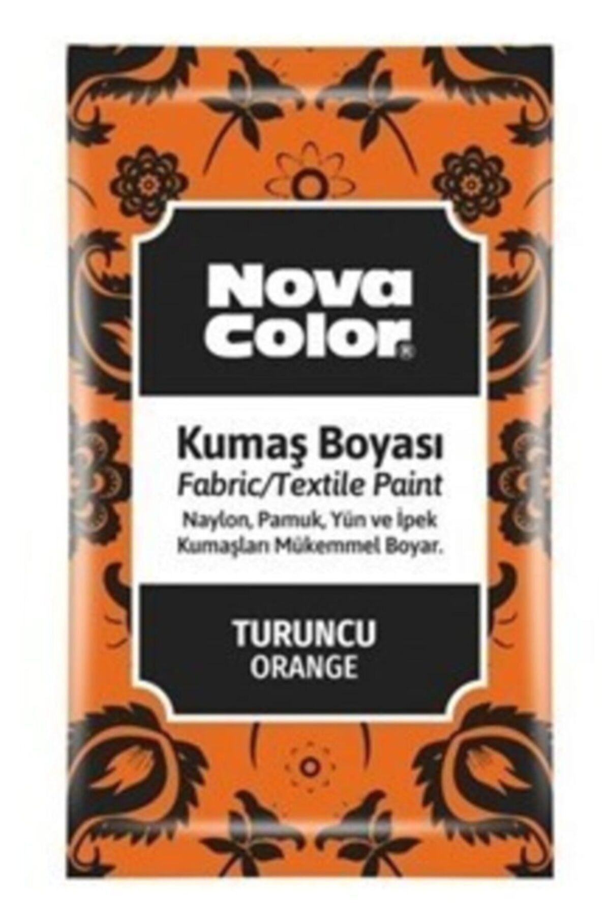 Nova Color Turuncu Toz Kumaş Boyası 12 gr 12 Adet