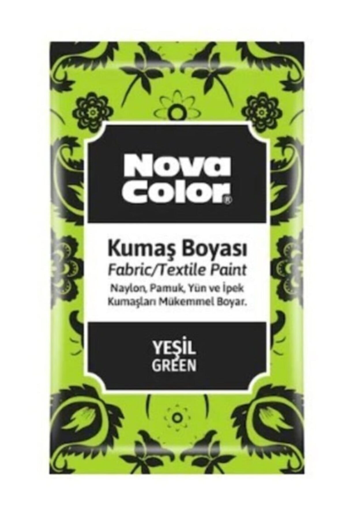 Nova Color Yeşil Toz Kumaş Boyası 12 gr 12 Adet