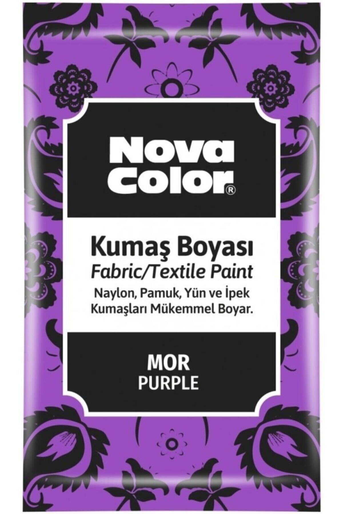 Nova Color Mor Toz Kumaş Boyası 12 gr 12 Adet