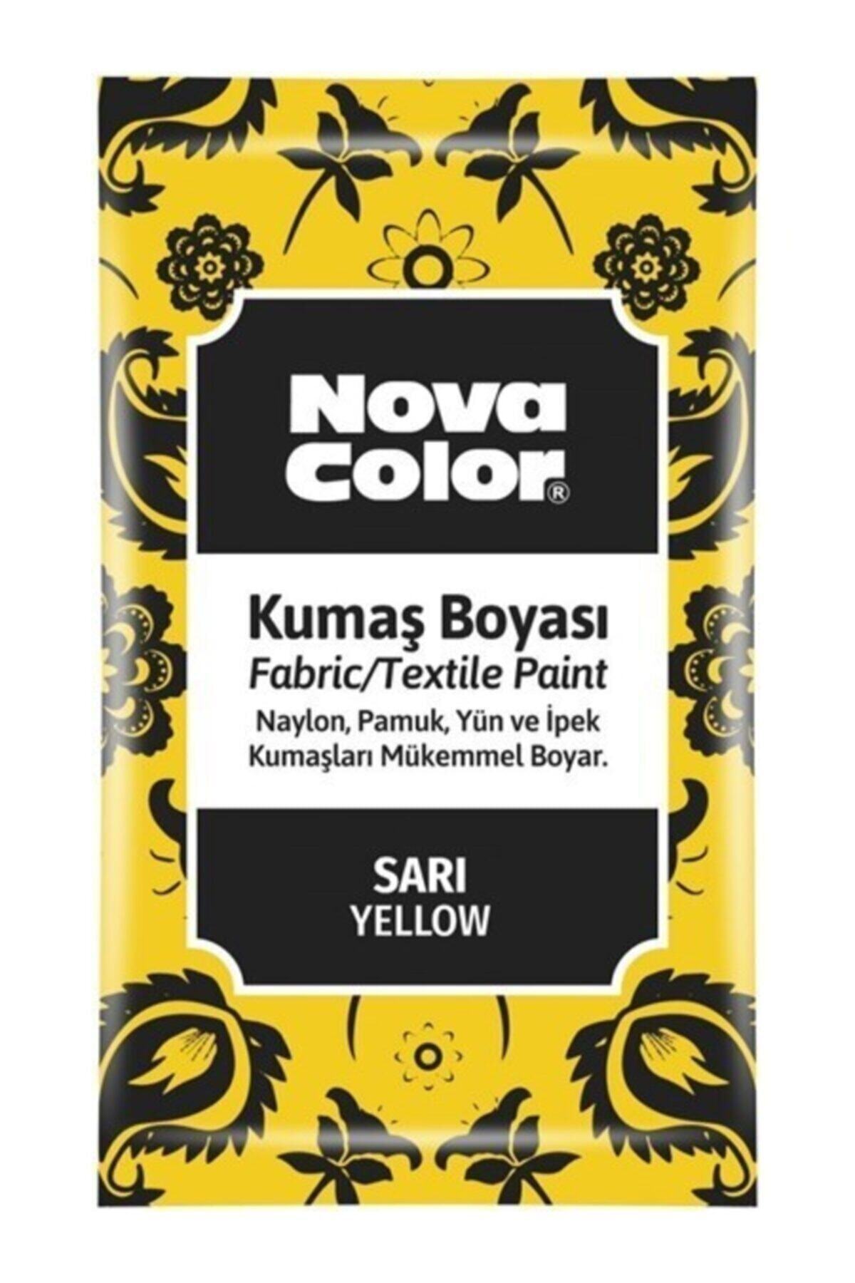 Nova Color Sarı Toz Kumaş Boyası 12 gr 12 Adet