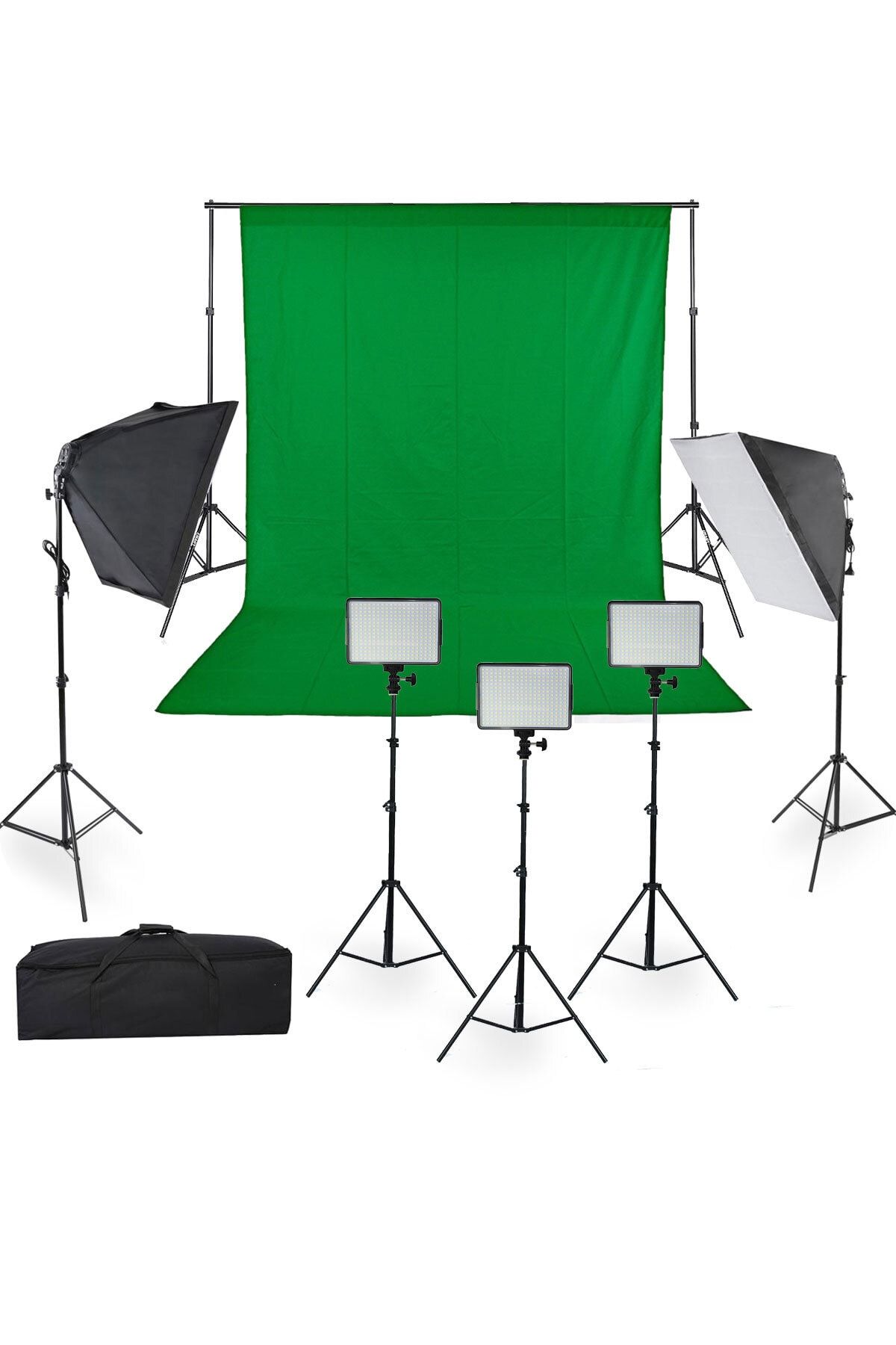 Deyatech Youtube, Video Ve Fotoğraf Stüdyoları Için Sürekli Işık Led Panel + 5 Duylu Softbox Yp