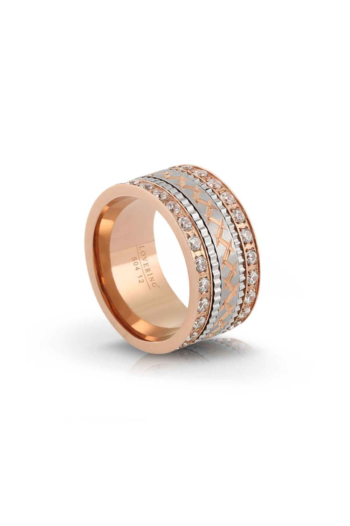 Lovering Lvr504b Bayan Çelik Yüzük