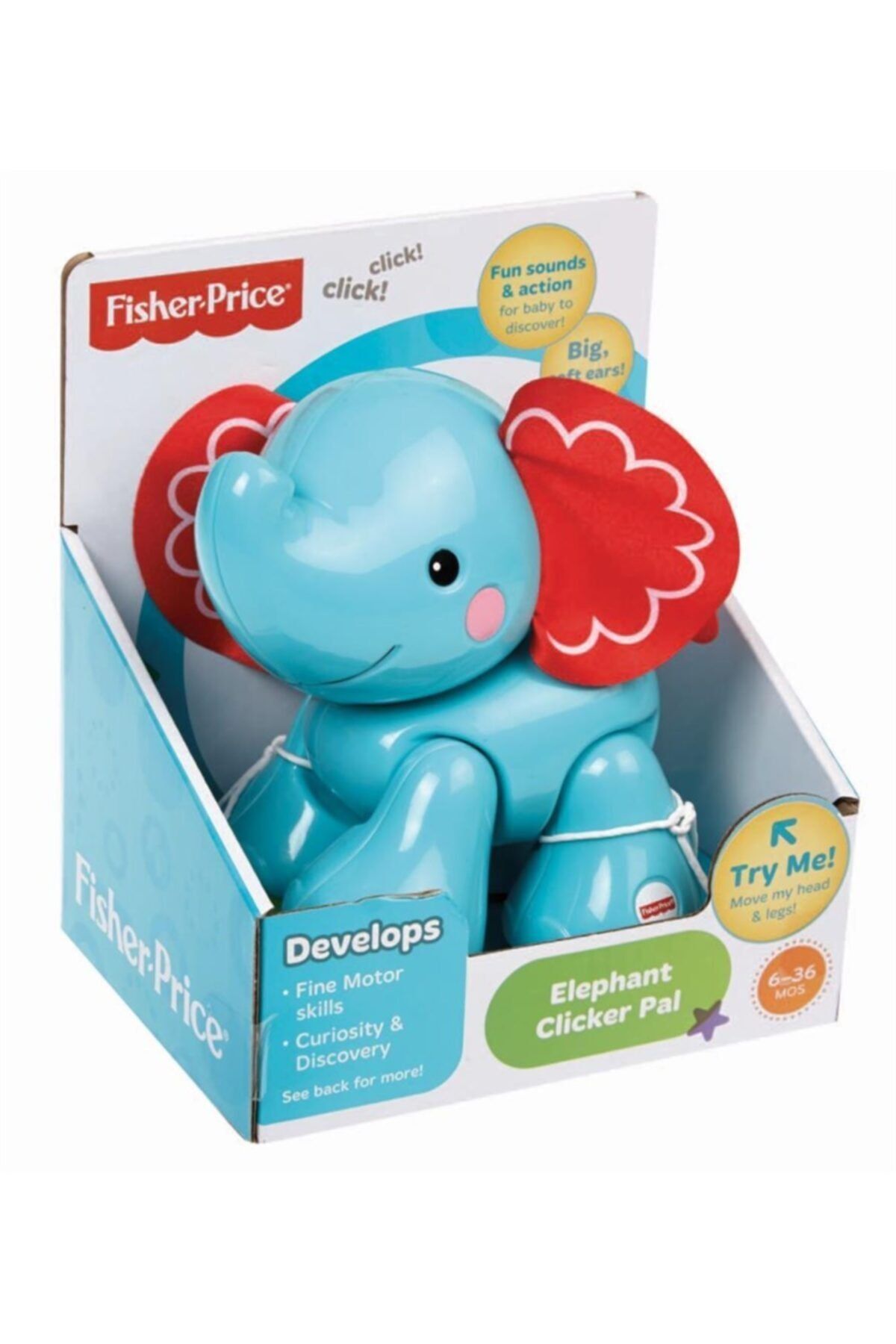 MERKEZ OYUNCAK Fp Sevimli Emekleme Arkadaşları Fil Fisher Price Cgg86