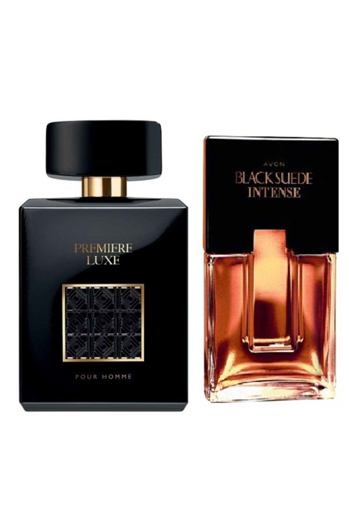 AVON Black Suede Intense Erkek Parfümü Edt 75 Ml Premiere Luxe Edt 75 Ml Erkek Parfüm Ikili Set