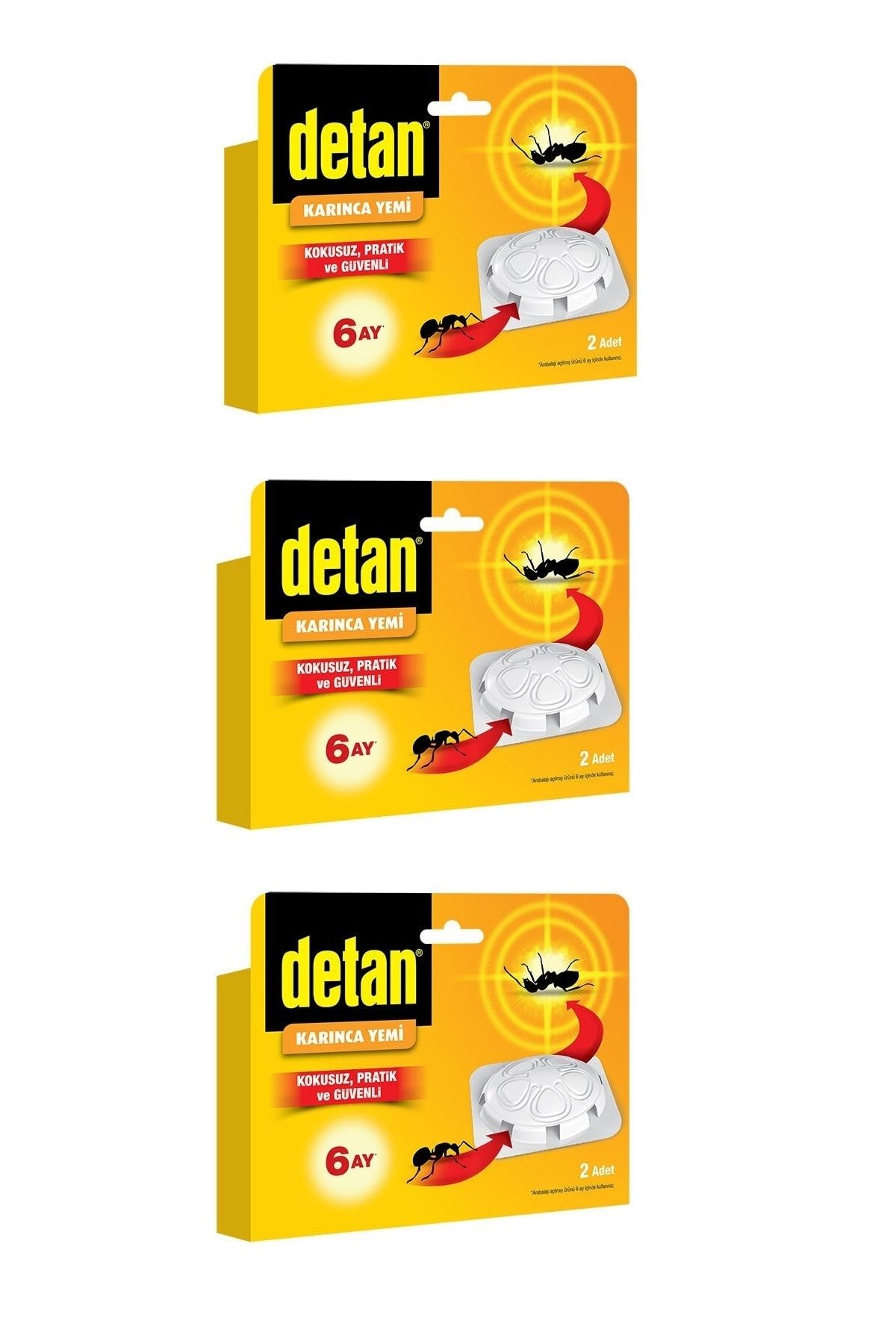 Detan Karınca Yemi 2'li X 3 Adet Kzmprt