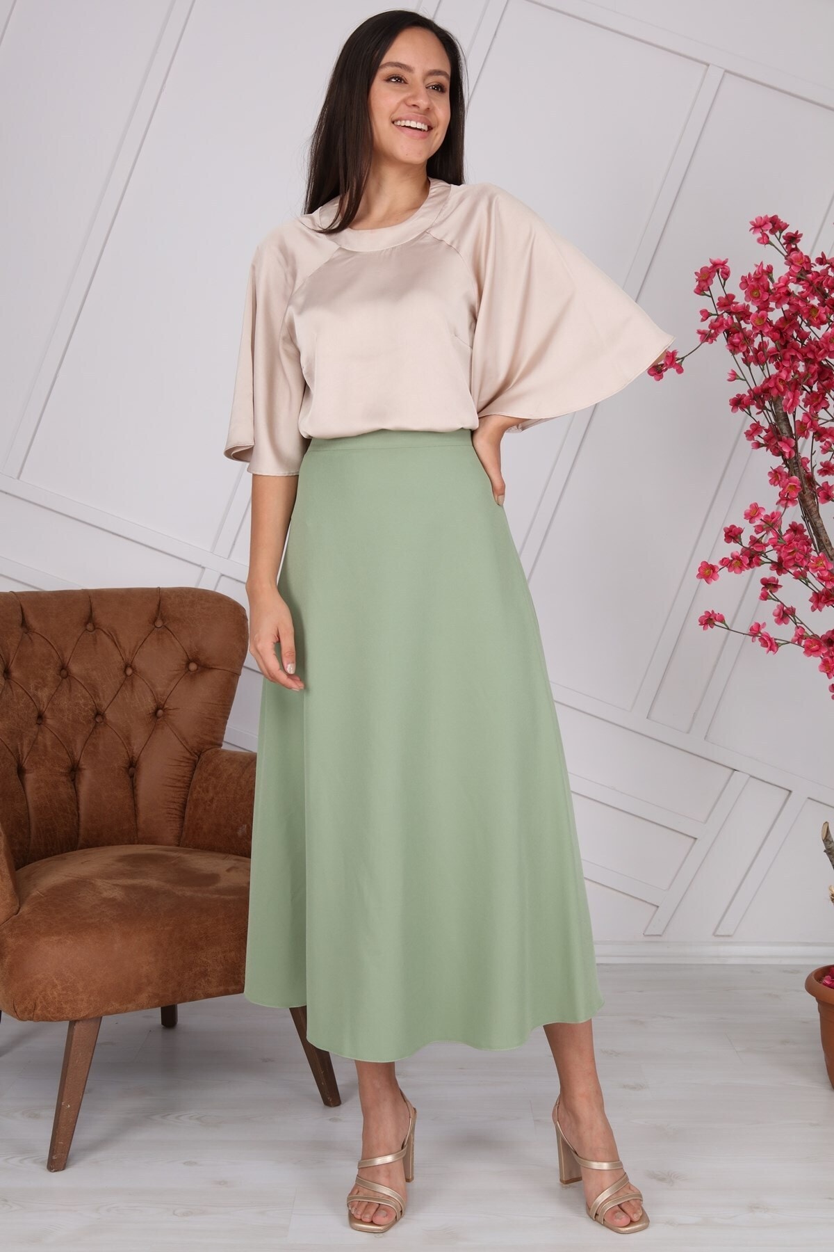 apsen Kadın Yeni Sezon Kloş Etek 2148/95