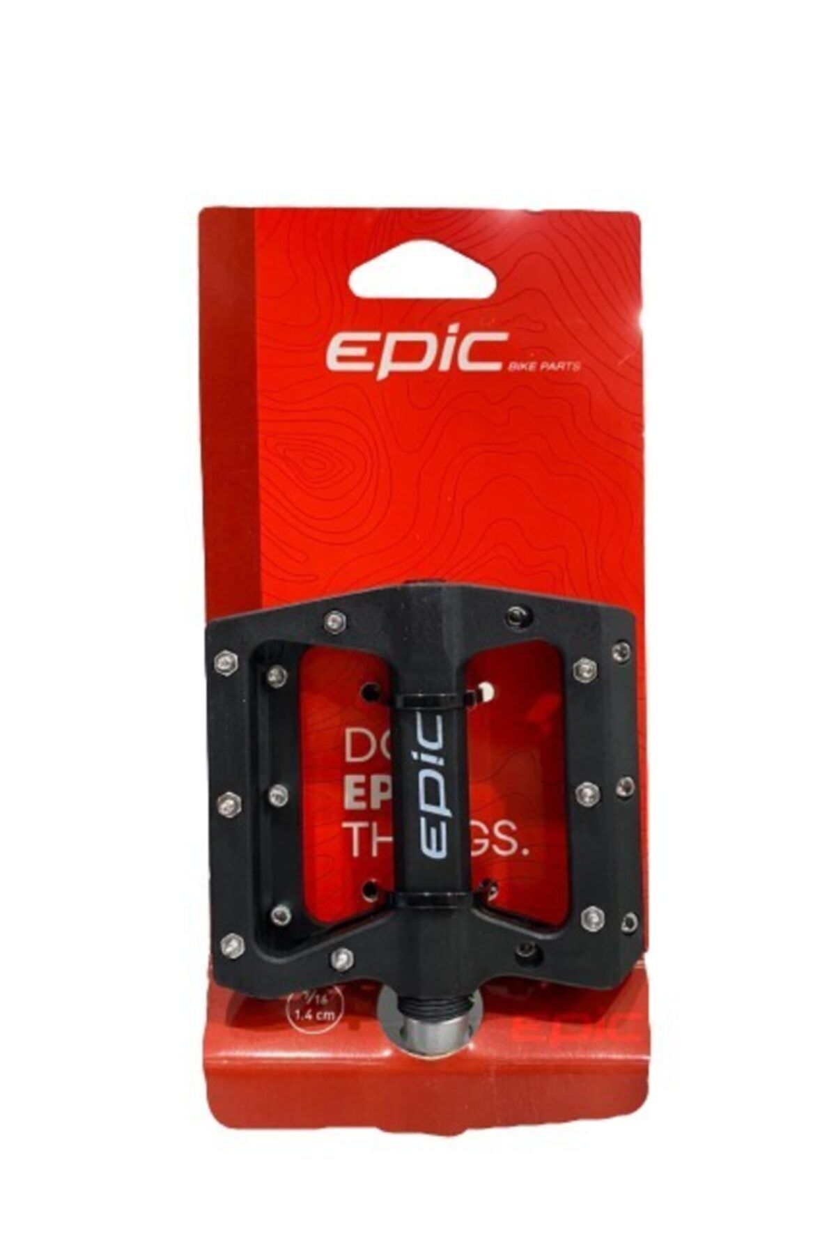 OEM Epic Plastik Geniş Rulmanlı Bisiklet Pedalı Siyah