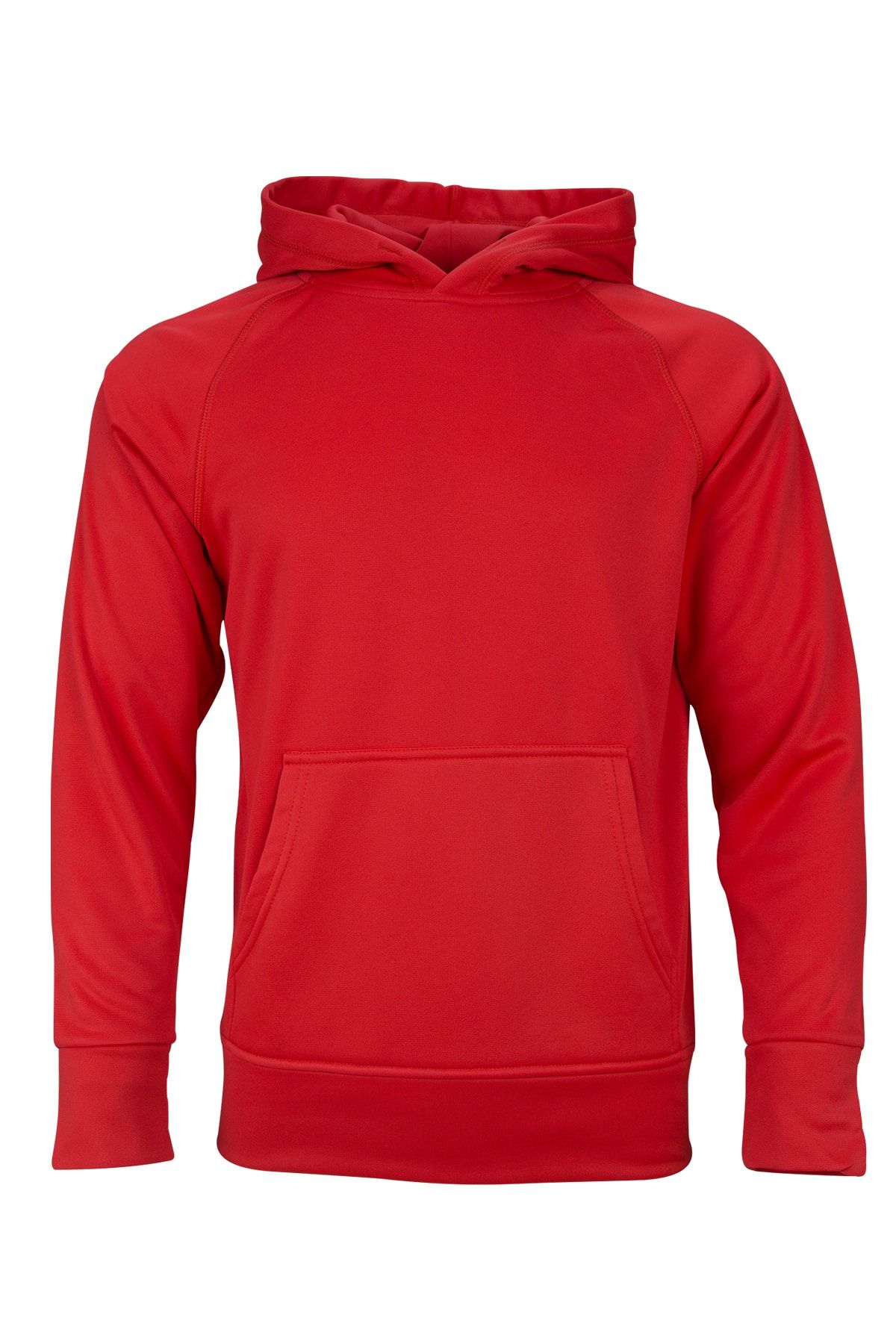 Fimerang Unisex Kırmızı Basic Fleece Hoodie Spor Sweatshirt