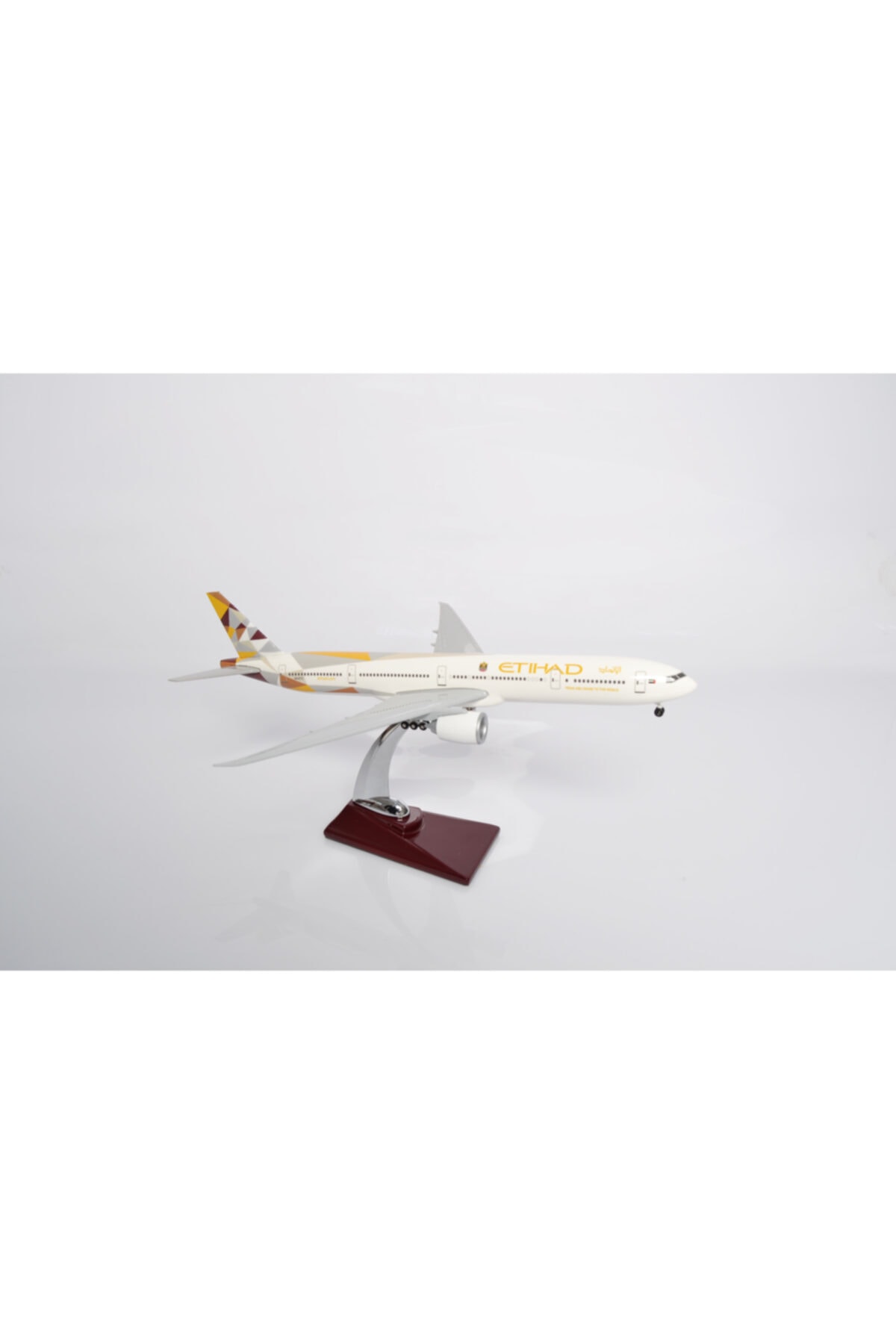 MAKETDEPO Etıhad B777 1/200 Ölçek (37cm) Maket Uçak