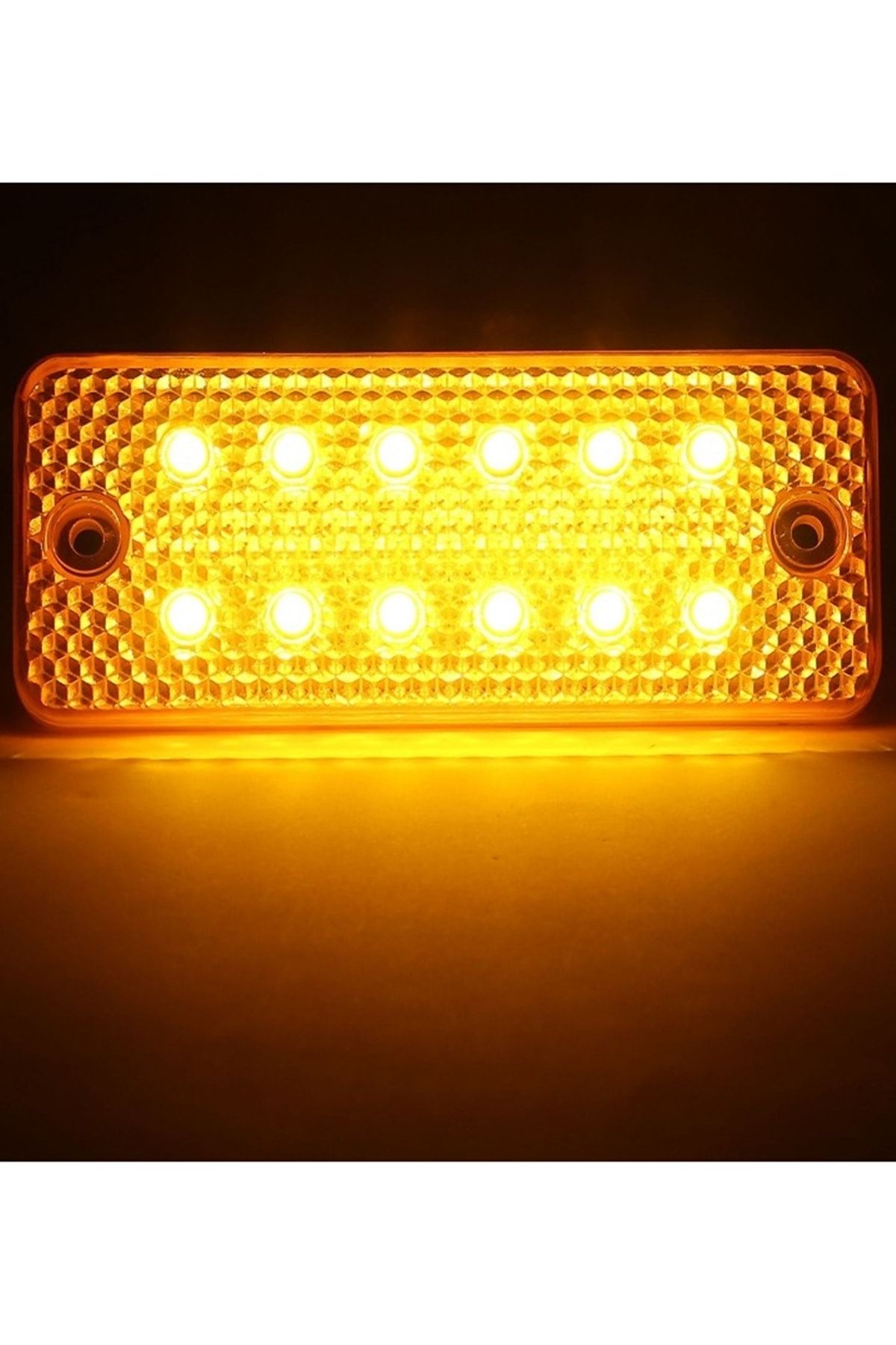 Sedef Oto Yan Sinyal Side Marker Led Lamba 12 Led 12/24 Volt Sarı 2 Adet