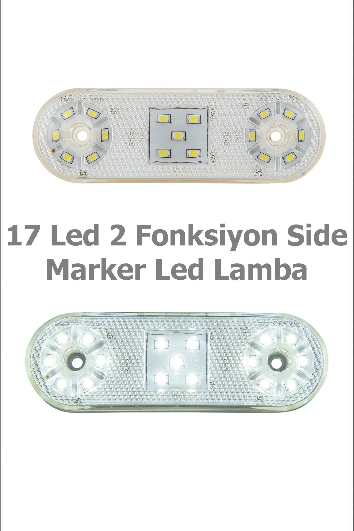 Sedef 2 Fonksiyon 17 Led Side Marker Led Lamba Beyaz 10 Adet
