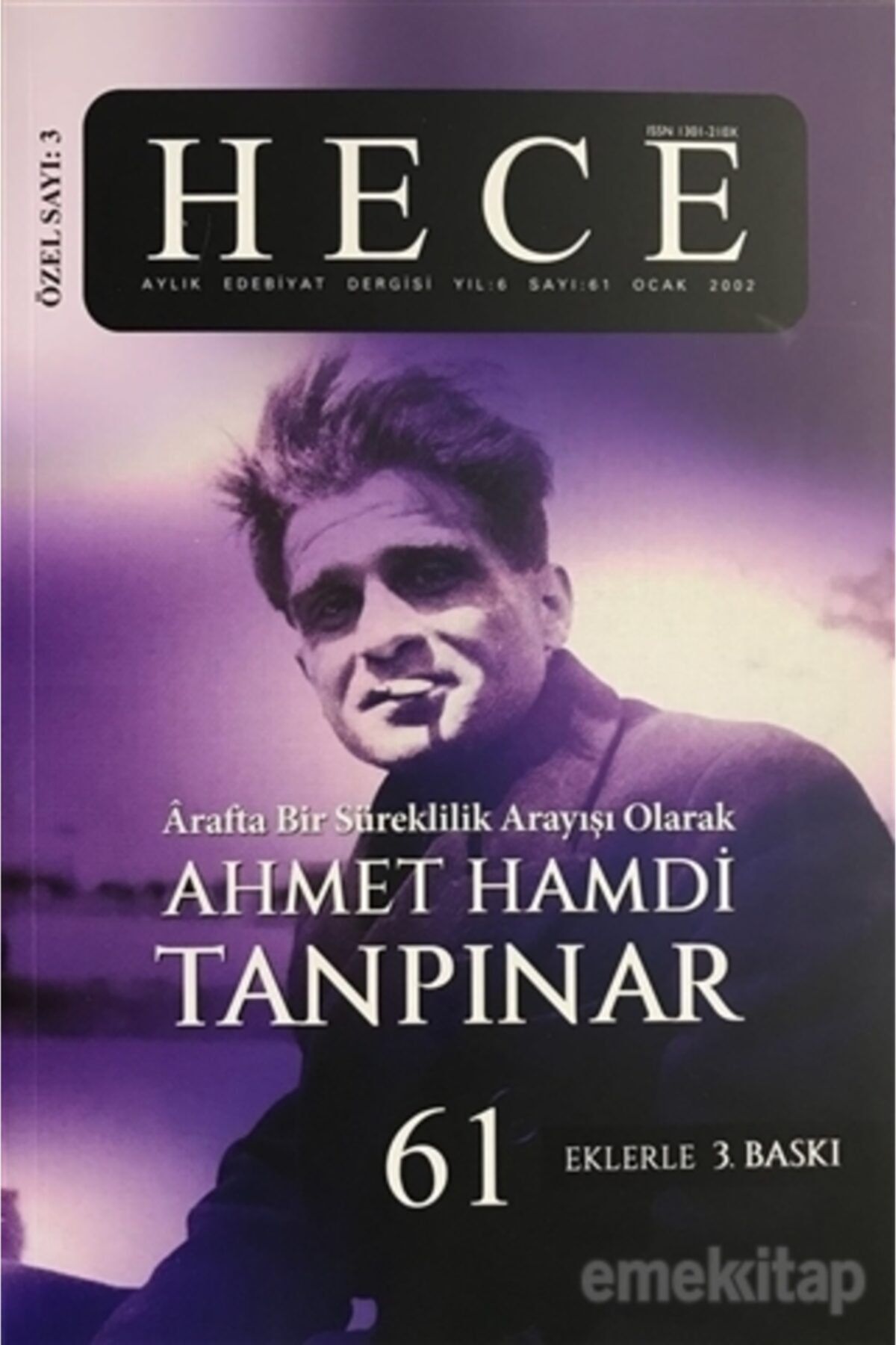 Hece Dergisi Hece Aylık Edebiyat Dergisi Ahmet Hamdi Tanpınar Özel Sayısı: 3 - 61 (ciltsiz)