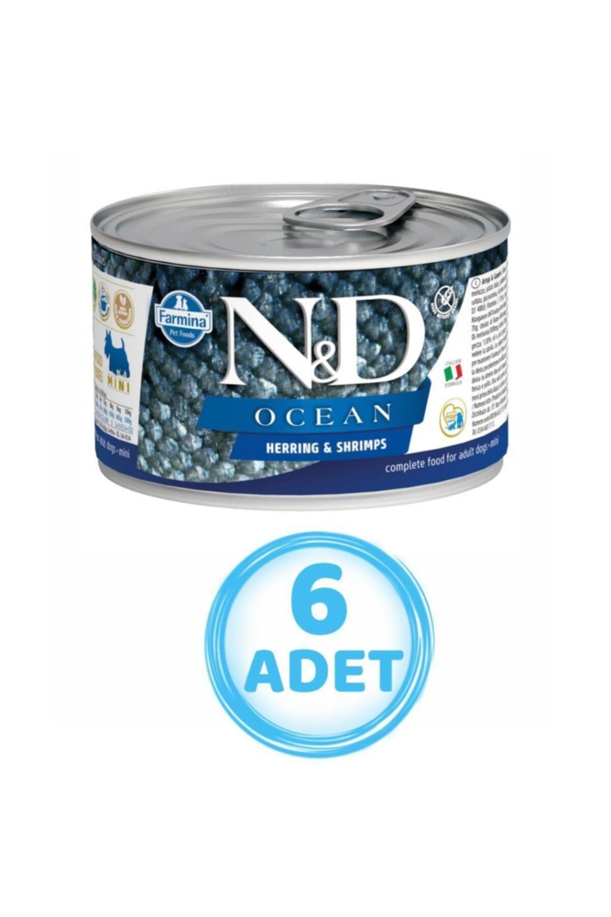 N&D Nd Balıklı Ve Karidesli Yetişkin Köpek Konservesi 140 Gr ( 6 Adet )