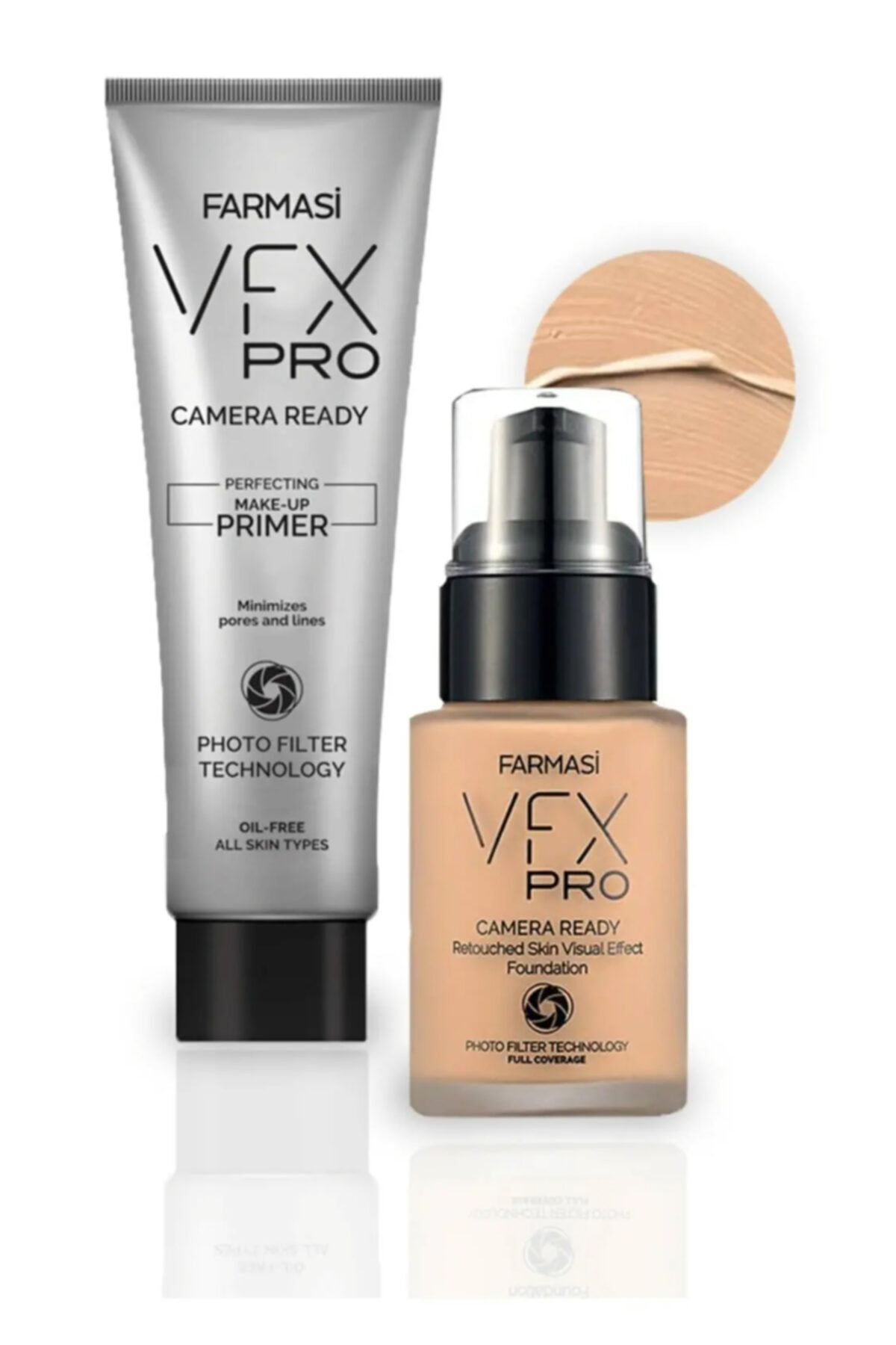 Farmasi Vfx Pro Camera Ready Set - Fondöten Vanilla 01 30 ml Ve Makyaj Bazı 20 ml