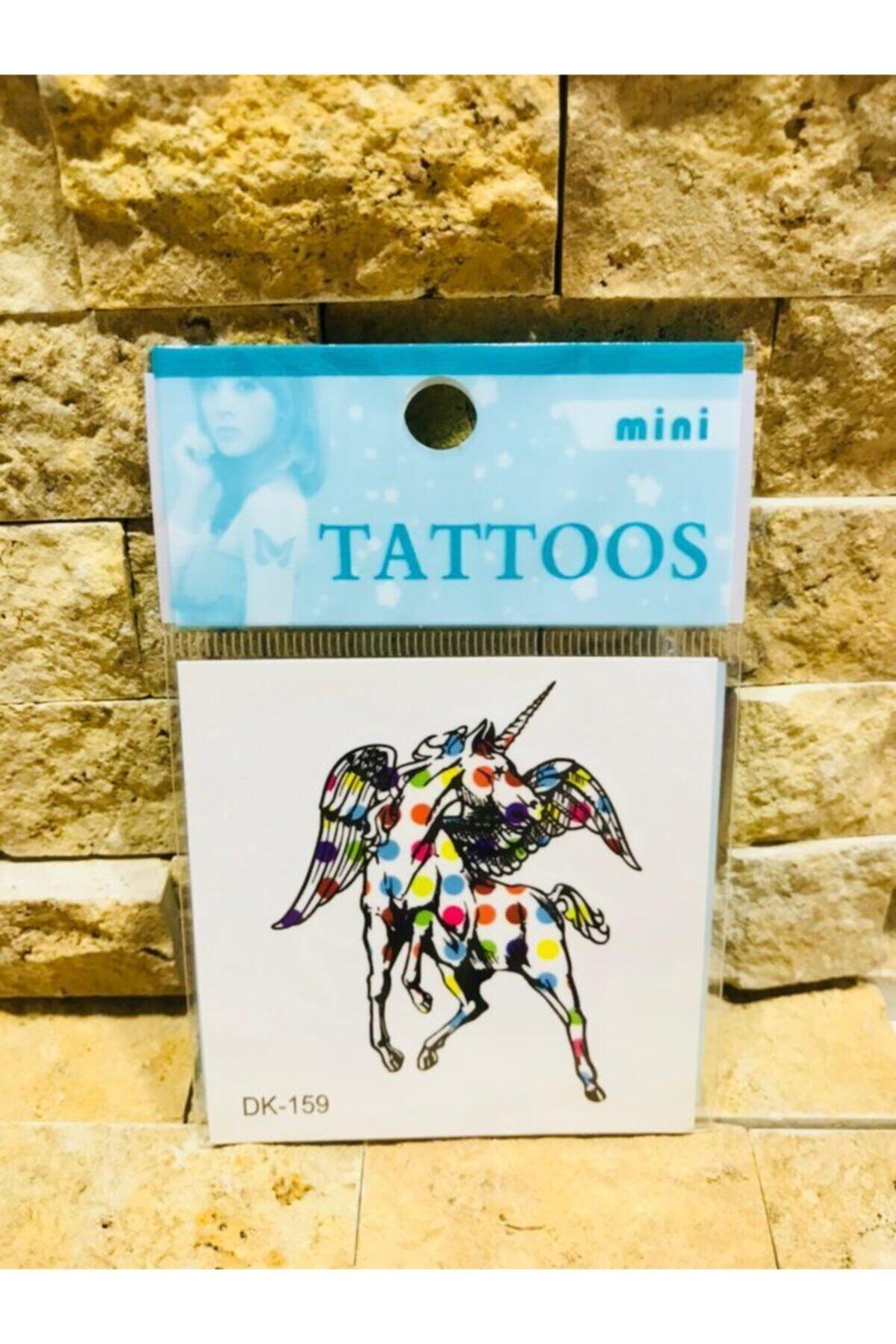 Panda Geçici Tekli Mini Boy Unicorn Dövme