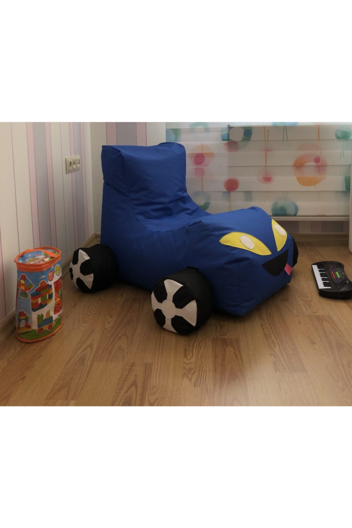 Pufumo Mavi Armutland Blc Araba Koltuk