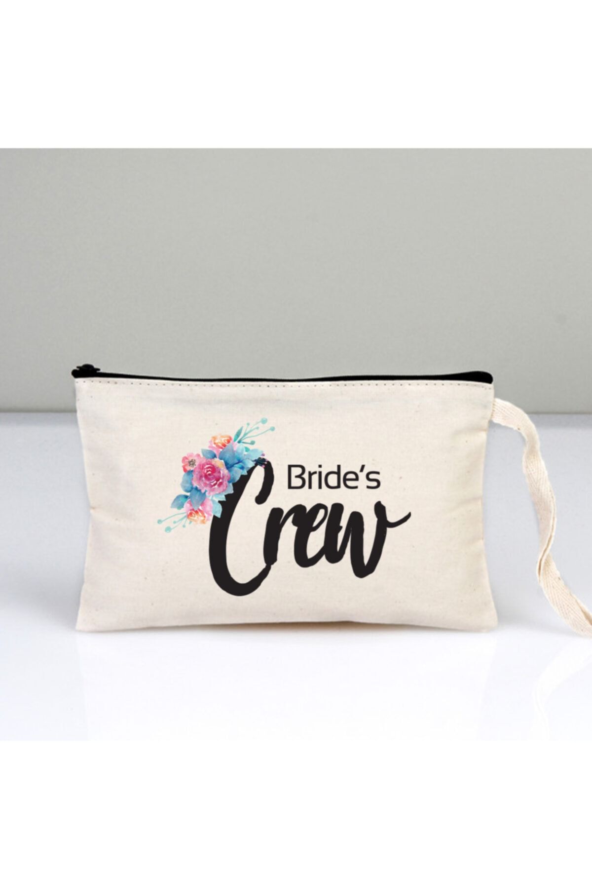 Düğün İşleri Bride’s Crew - 10 Adet – Makyaj Çantası - 21x15 cm