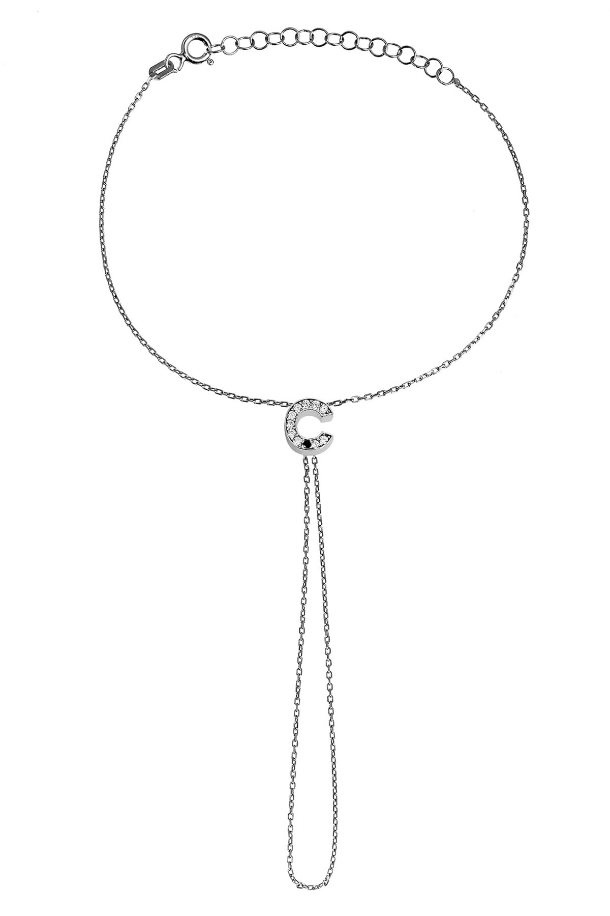 Argentum Concept Kadın Gümüş Ç Harfi Şahmeran