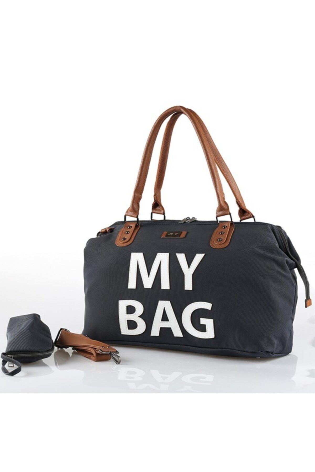 MY Collection 7070 My Bag Deri Anne Bebek Çantası Lacivert