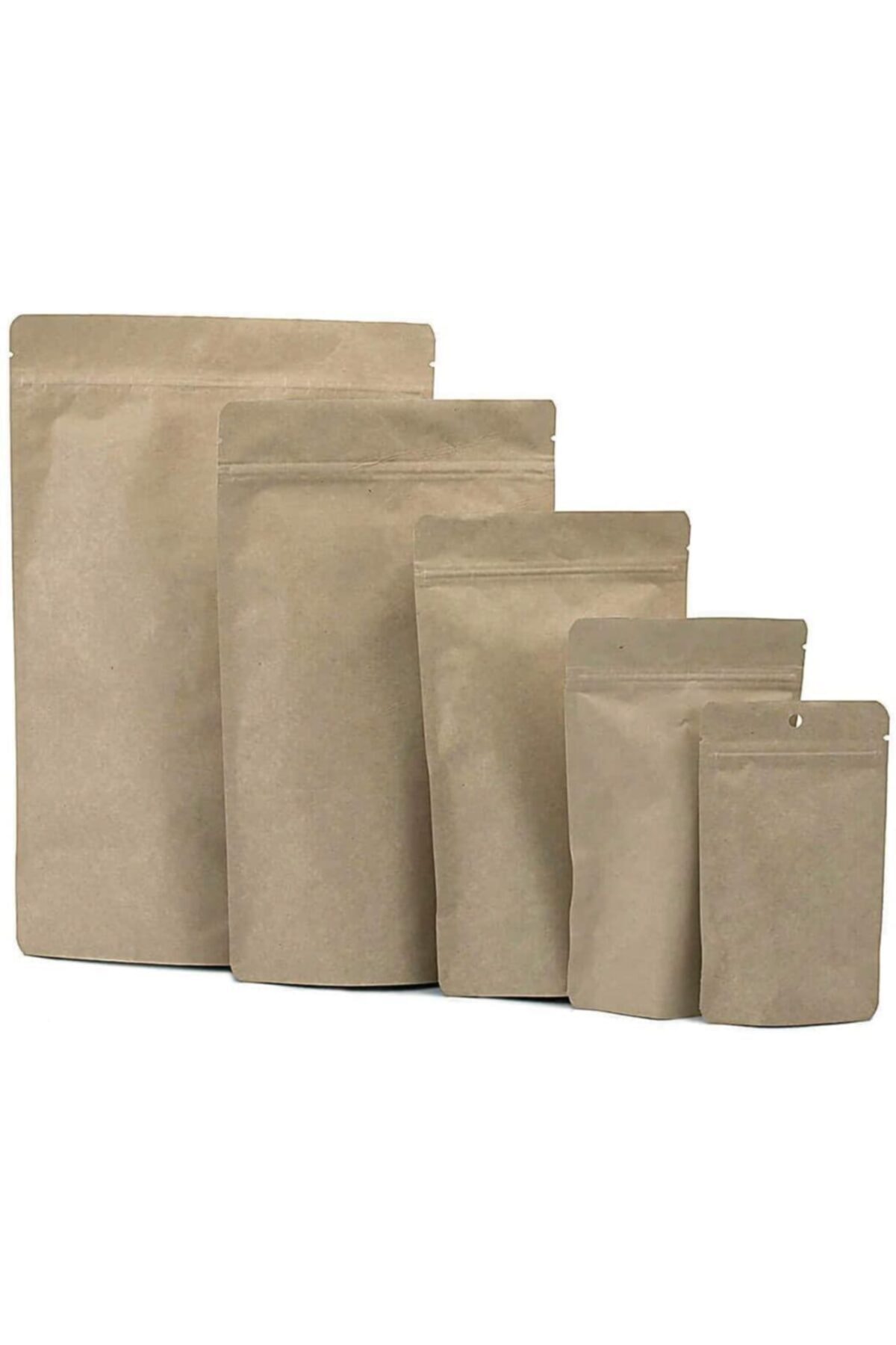 Eska 1001 Ambalaj Doypack Kraft Alüminyum Kilitli 11 X 18,5 (100 ADET)