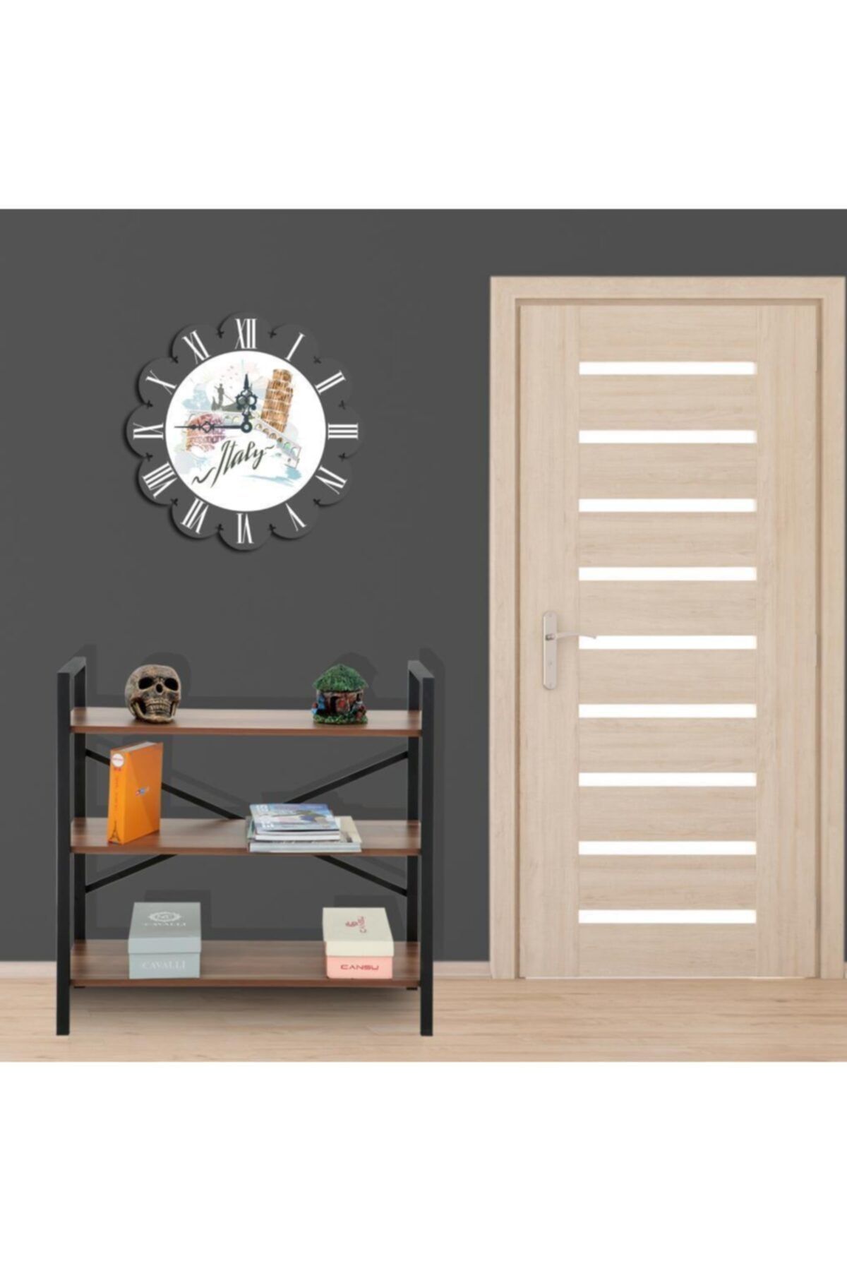 Chic Life Virgo 3 Raflı Metal Kitaplık