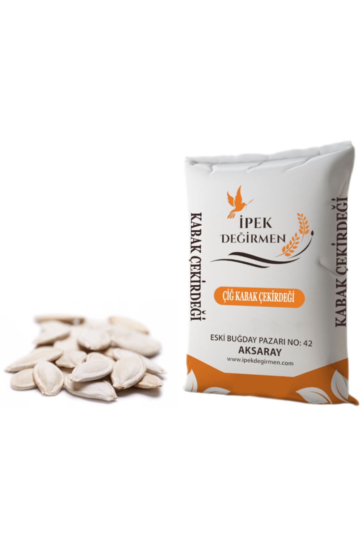 İpek Değirmen Lüks Kuruyemiş 500 Gr Yerli Iri Çiğ Kabak Çekirdeği