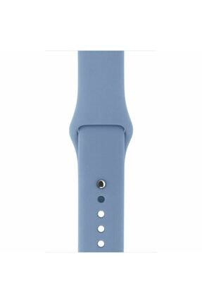 Apple Watch 42-44mm Kordon Silikon Kayış Pastel Mav Image 0