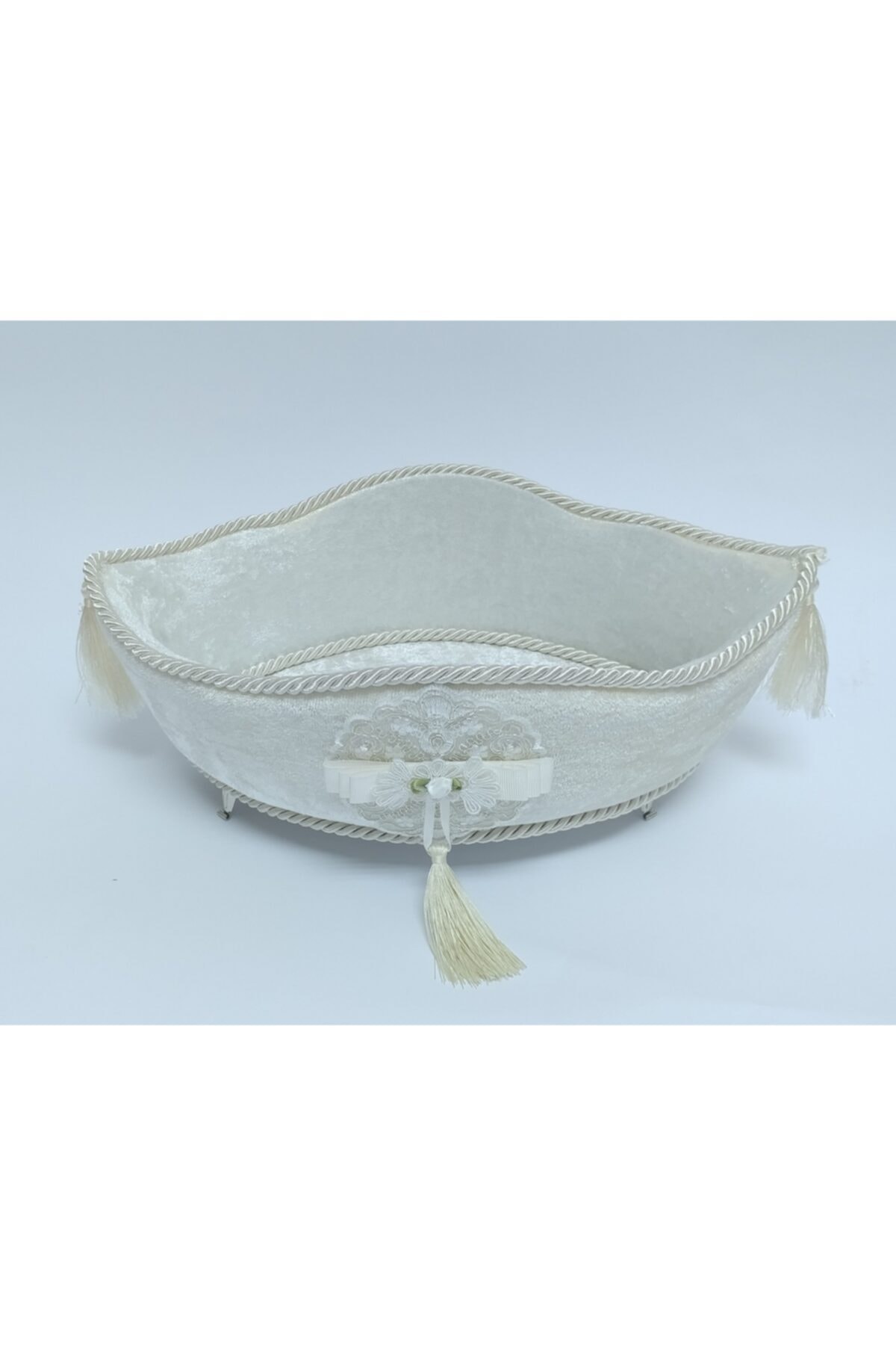 PRENSES Çeyiz Store Kadife Gondol Havluluk Krem