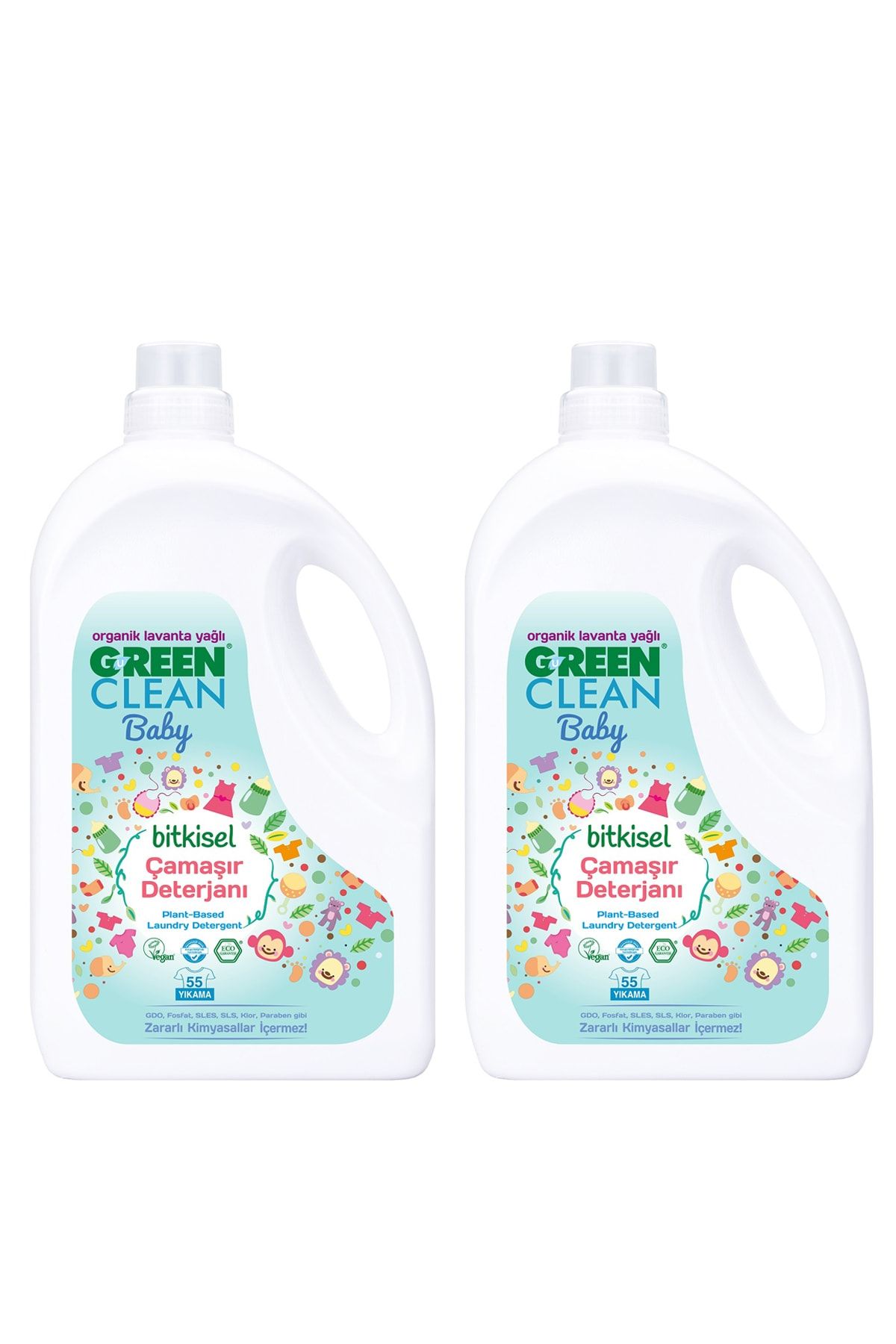 Green Clean Baby Çamaşır Deterjanı 2,75 lt. 2 lt Set