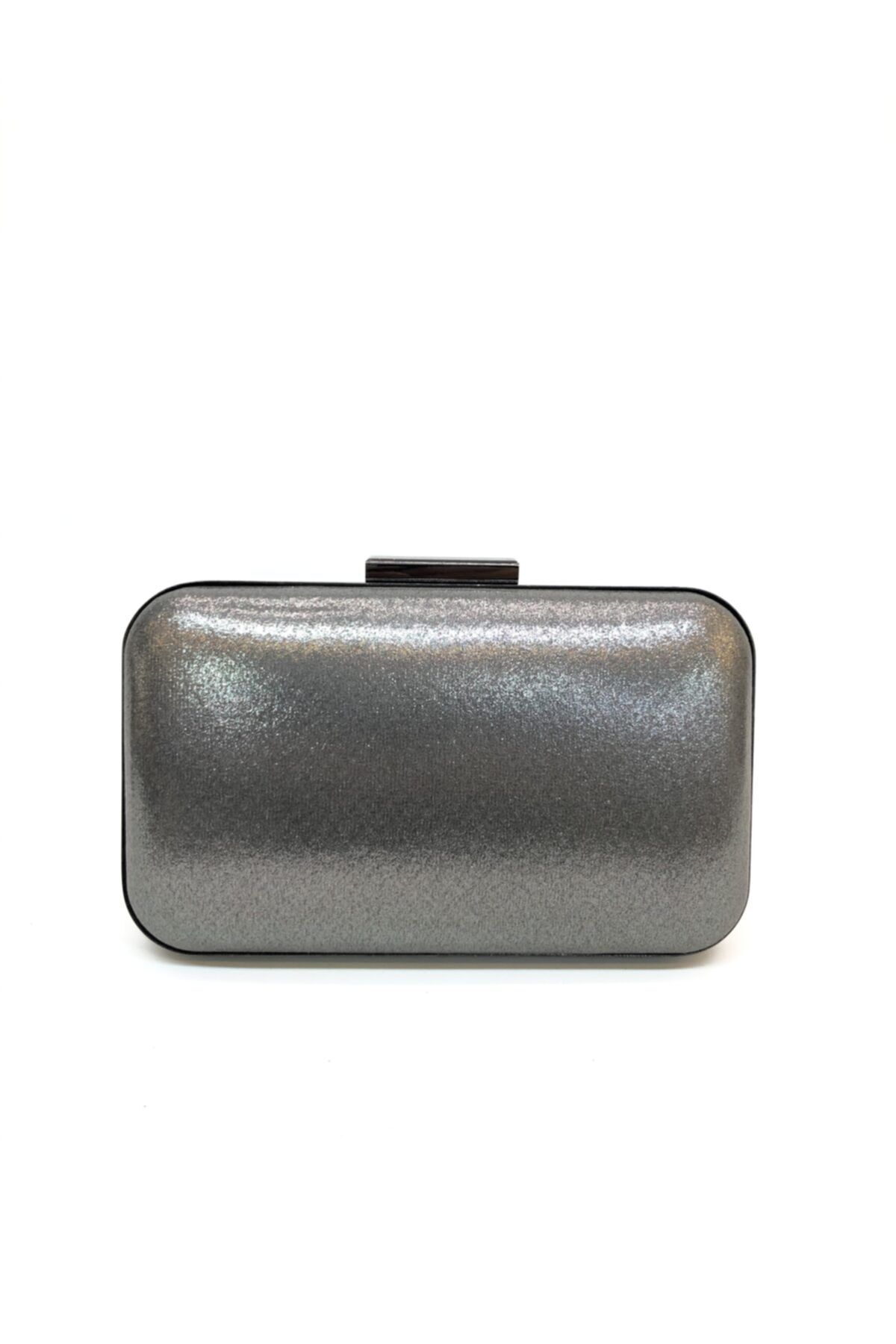 womenacs Kadın  Sıvama Model Platin Renk Abiye Portföy Clutch Çanta