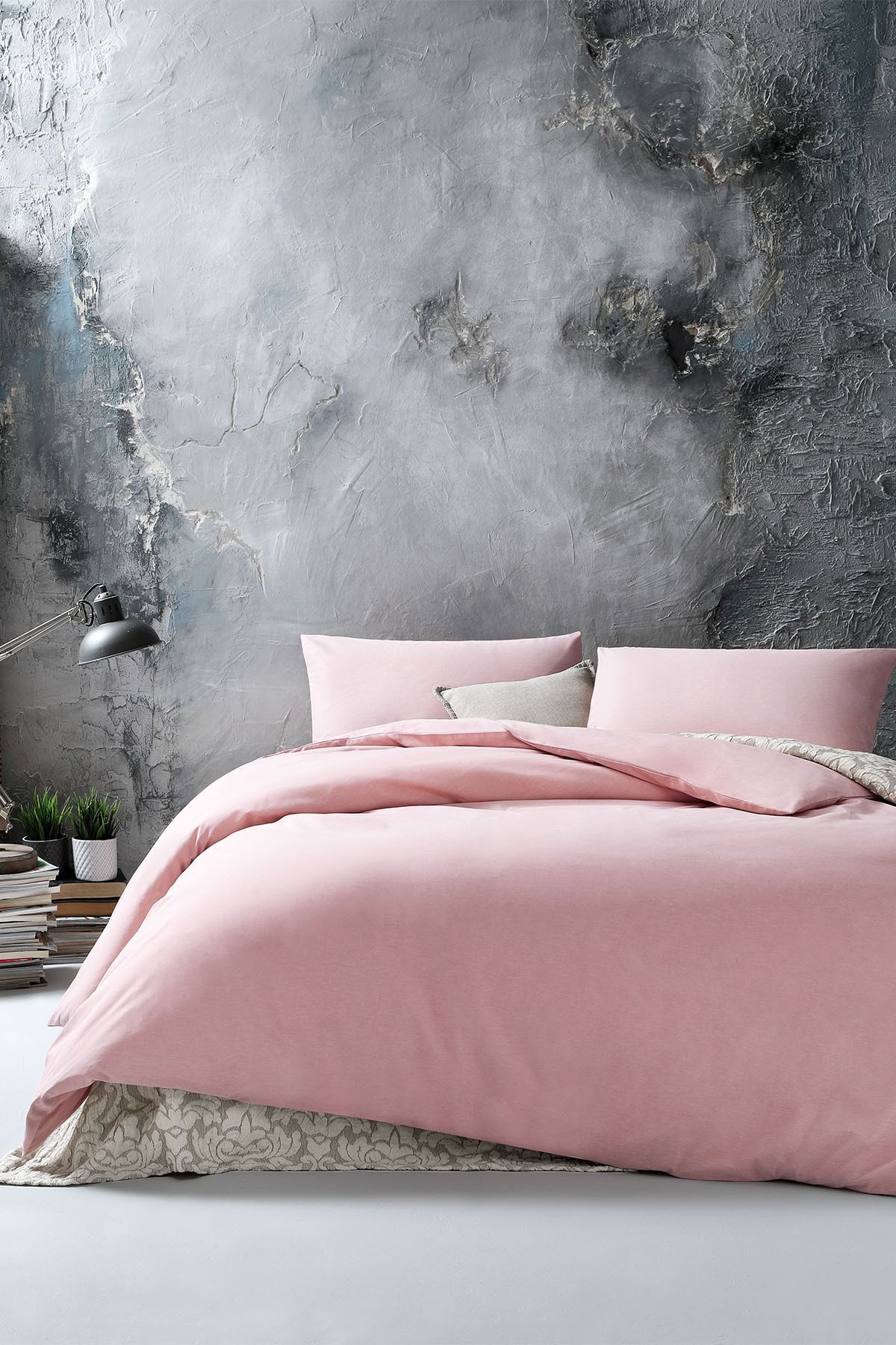 Yataş Bedding Alegra Ranforce Çift Kişilik Xl  Pudra Nevresim Takımı