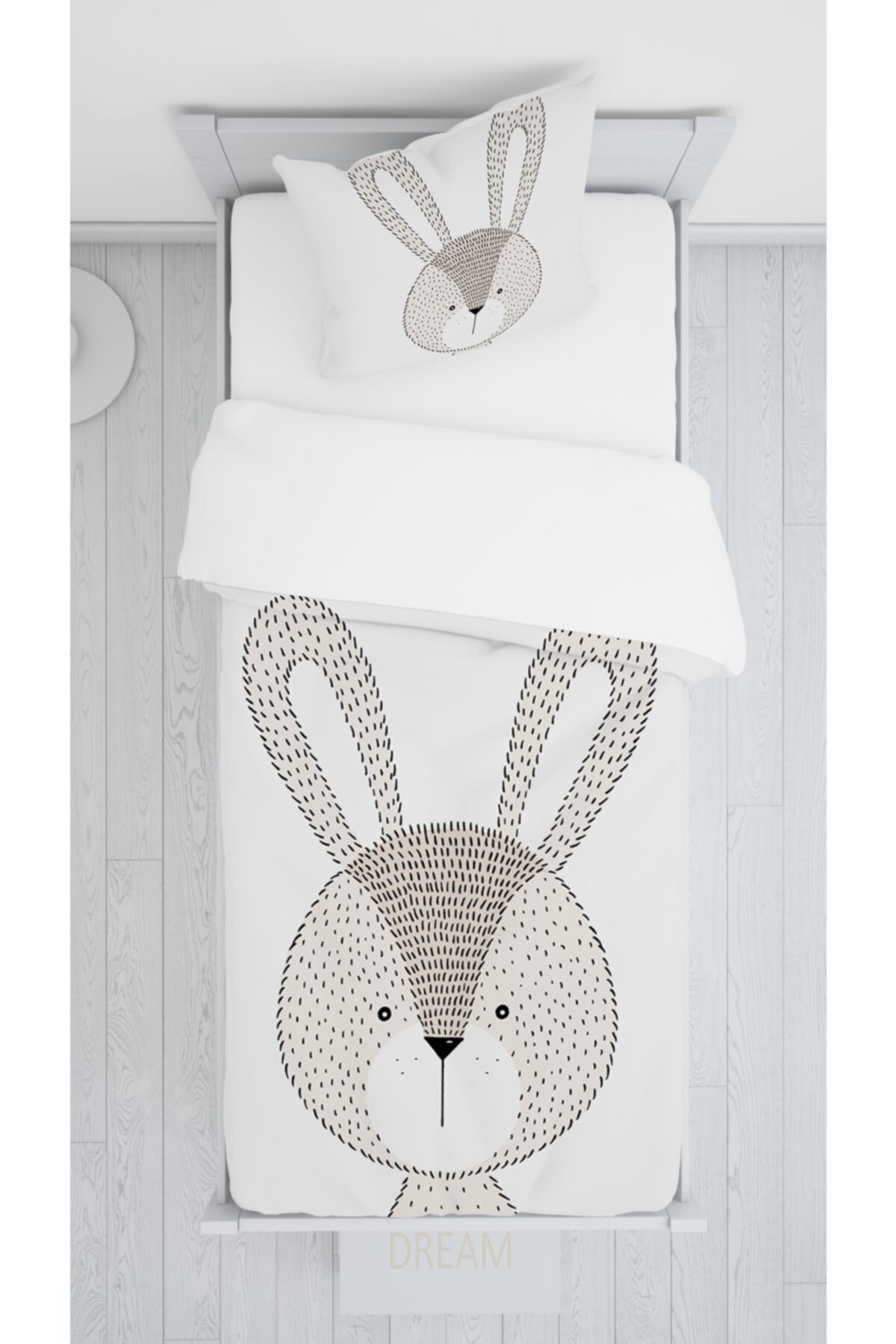 halımarkt Sevimli Tavşan Yatak Örtüsü Takımı Hm-b14