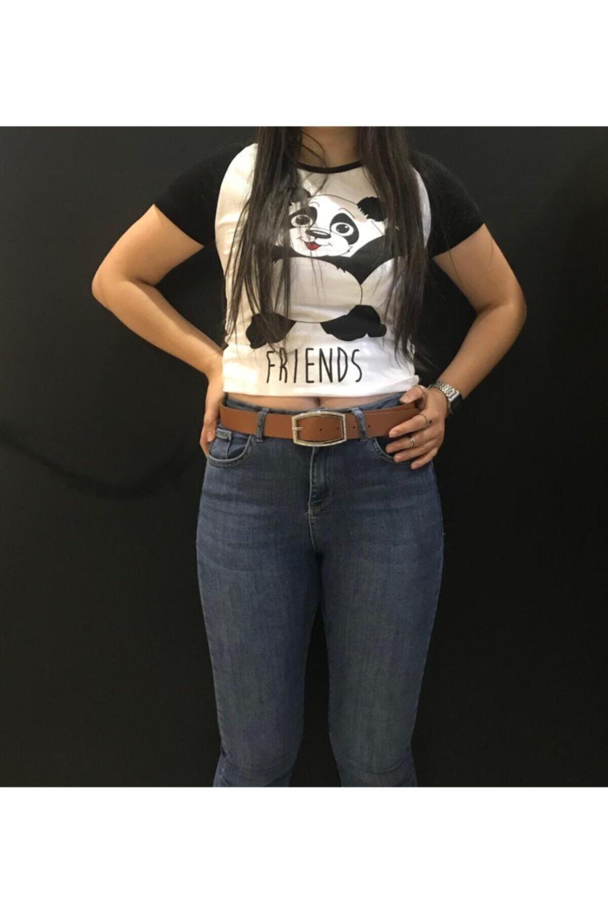 Panda Kadın Taşlı Detaylı Tokalı Kemer