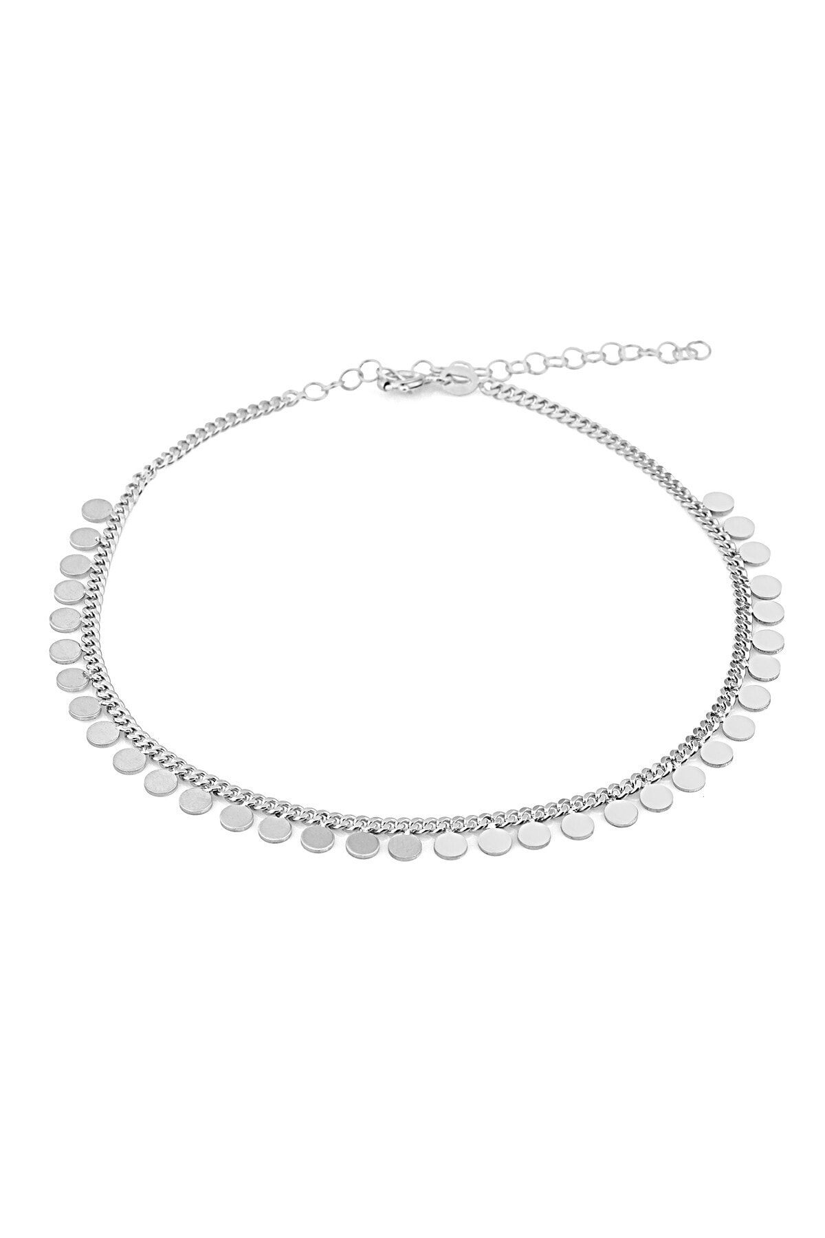 MySilvers Yuvarlak Pullu Gümüş Halhal