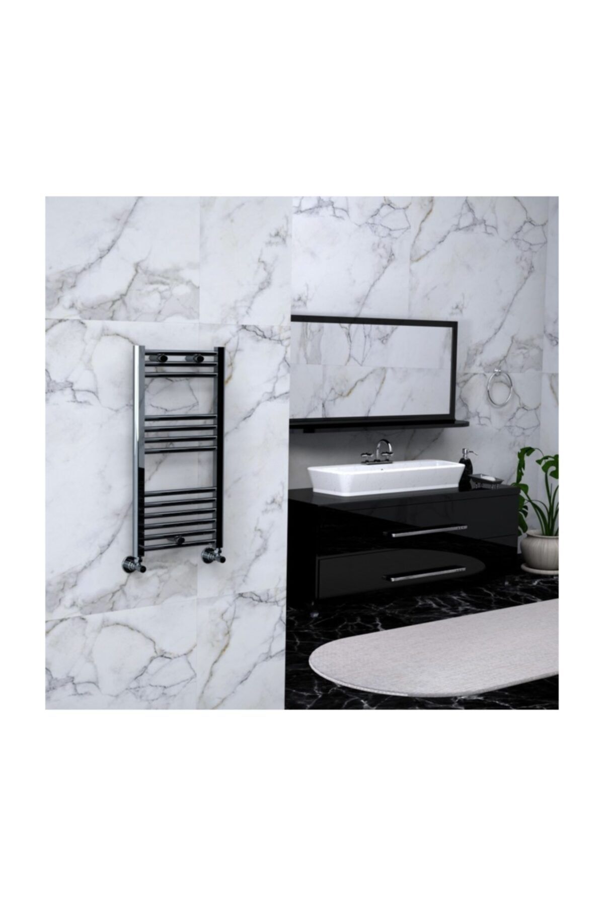 Radiva RADİVA HAİTİ HAVLUPAN 400X800 DÜZ KROM 1HAI04001000DK1S